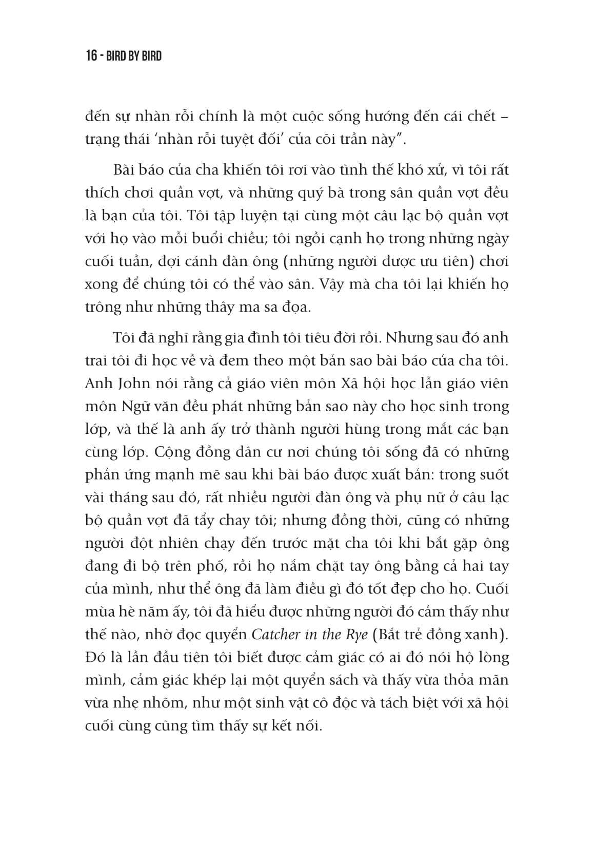 Viết Và Sống - Bird By Bird - Những Chia Sẻ Thiết Thực Về Cách Viết Và Cách Sống - Ảnh 14