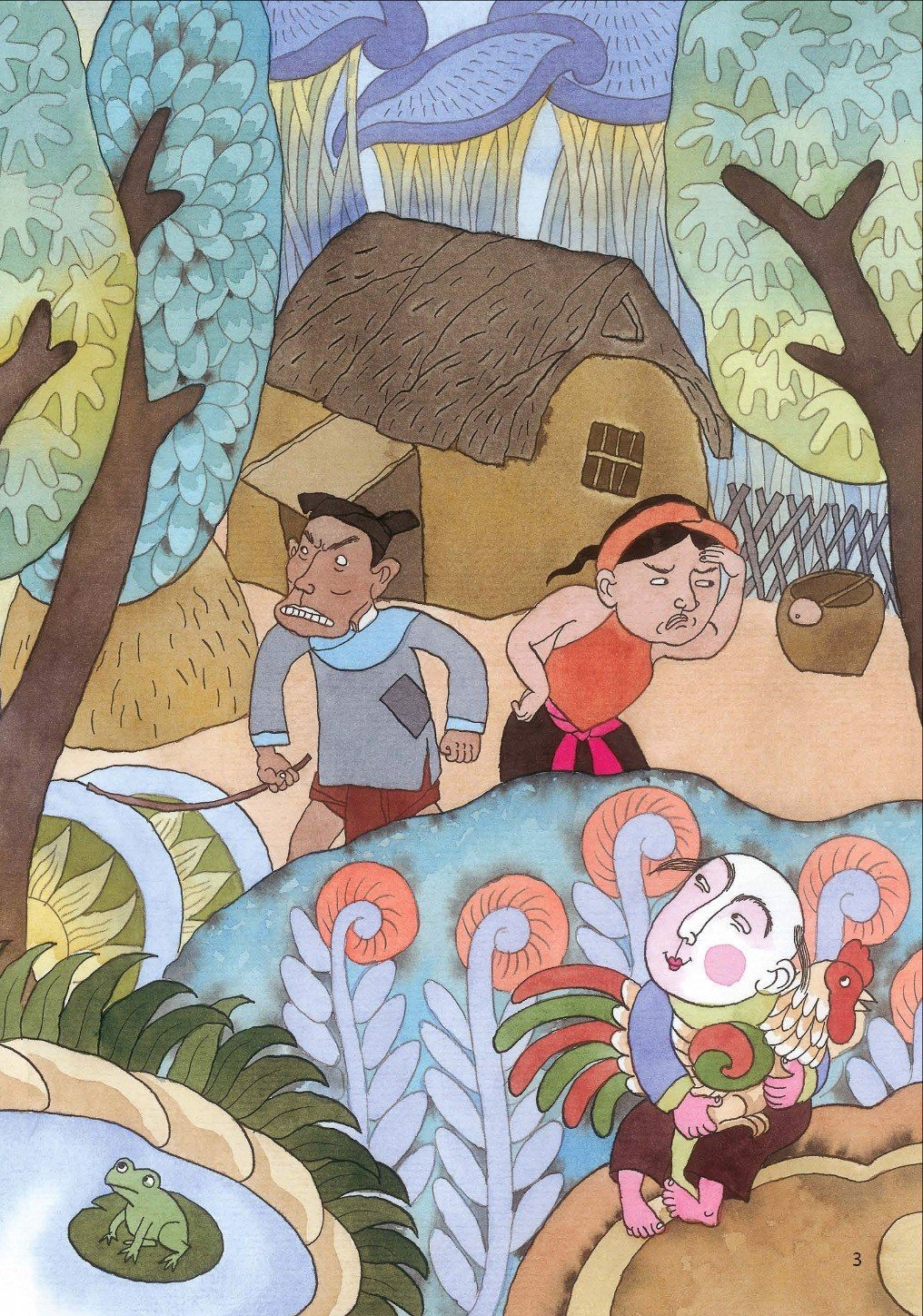 vietnamese folklore - the story of a man in the moon - sự tích chú cuội cung trăng - Ảnh 4