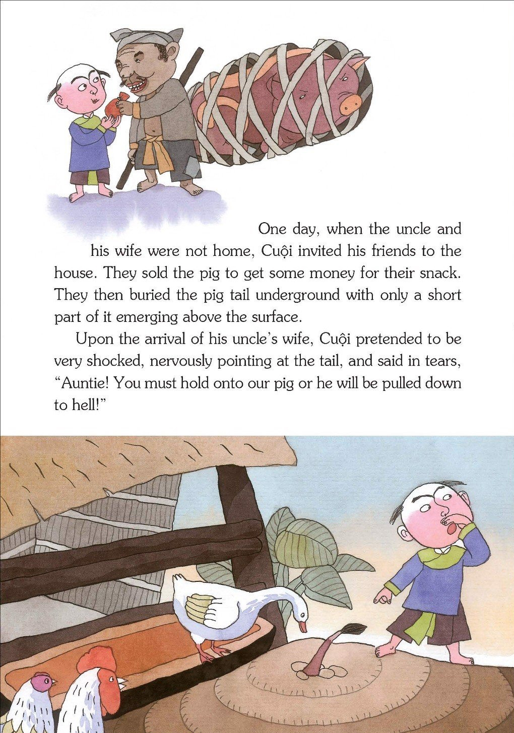 vietnamese folklore - the story of a man in the moon - sự tích chú cuội cung trăng - Ảnh 5