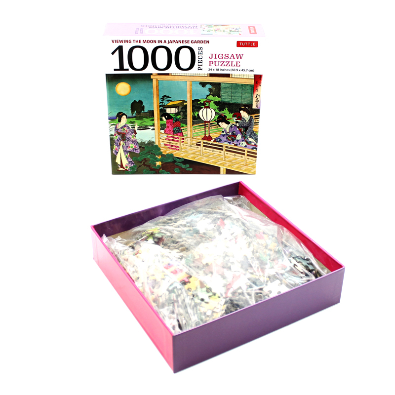 viewing the moon japanese garden- 1000 piece jigsaw puzzle: finished size 24 x 18 inches (61 x 46 cm) - Ảnh 7