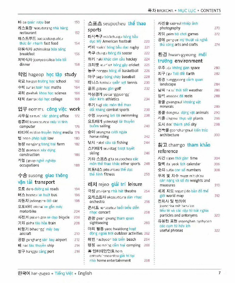 visual korean vietnamese english trilingual dictionary - Ảnh 6
