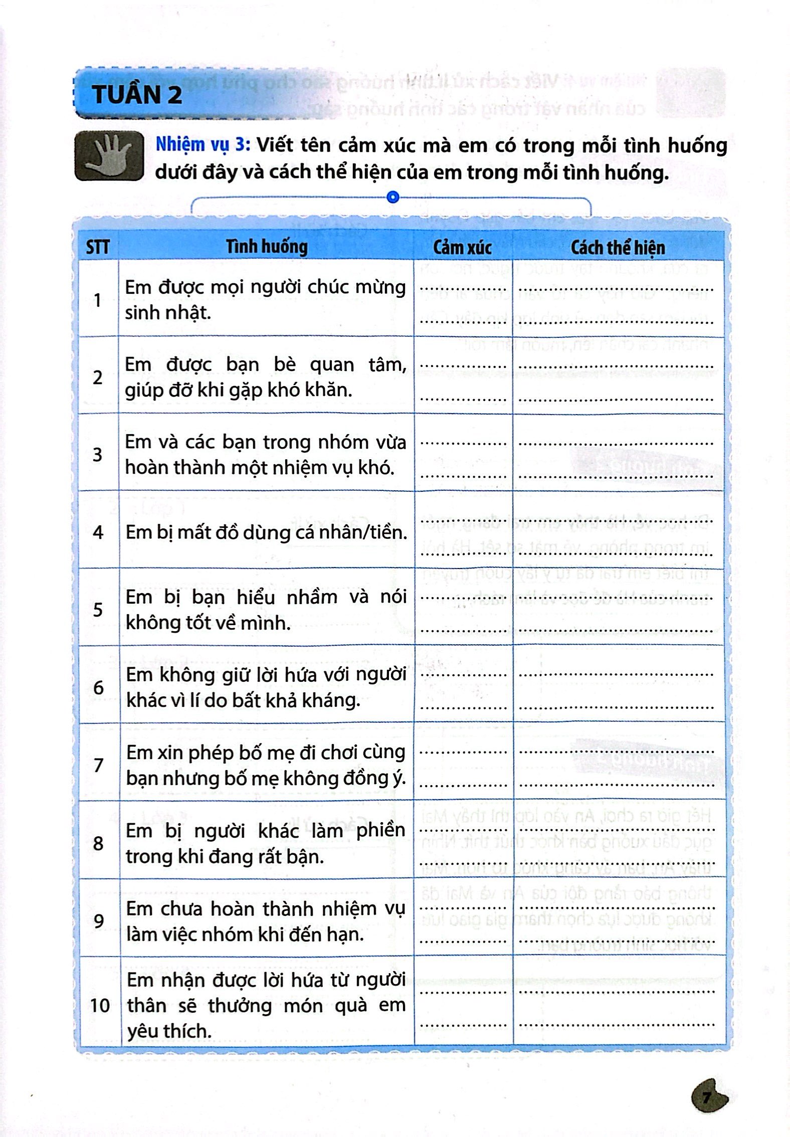 vở bài tập hoạt động trải nghiệm, hướng nghiệp 5 - bản 1 (chân trời) (chuẩn) - Ảnh 7