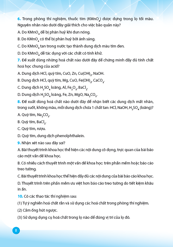 Vở Bài Tập Khoa Học Tự Nhiên 9 (Theo Bộ Sách Kết Nối Tri Thức Với Cuộc Sống) - Ảnh 5