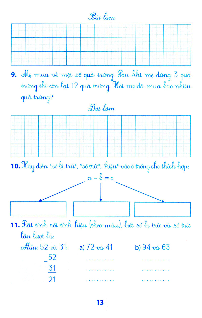 vở bài tập môn toán học kì 1 (lớp 2) - Ảnh 10