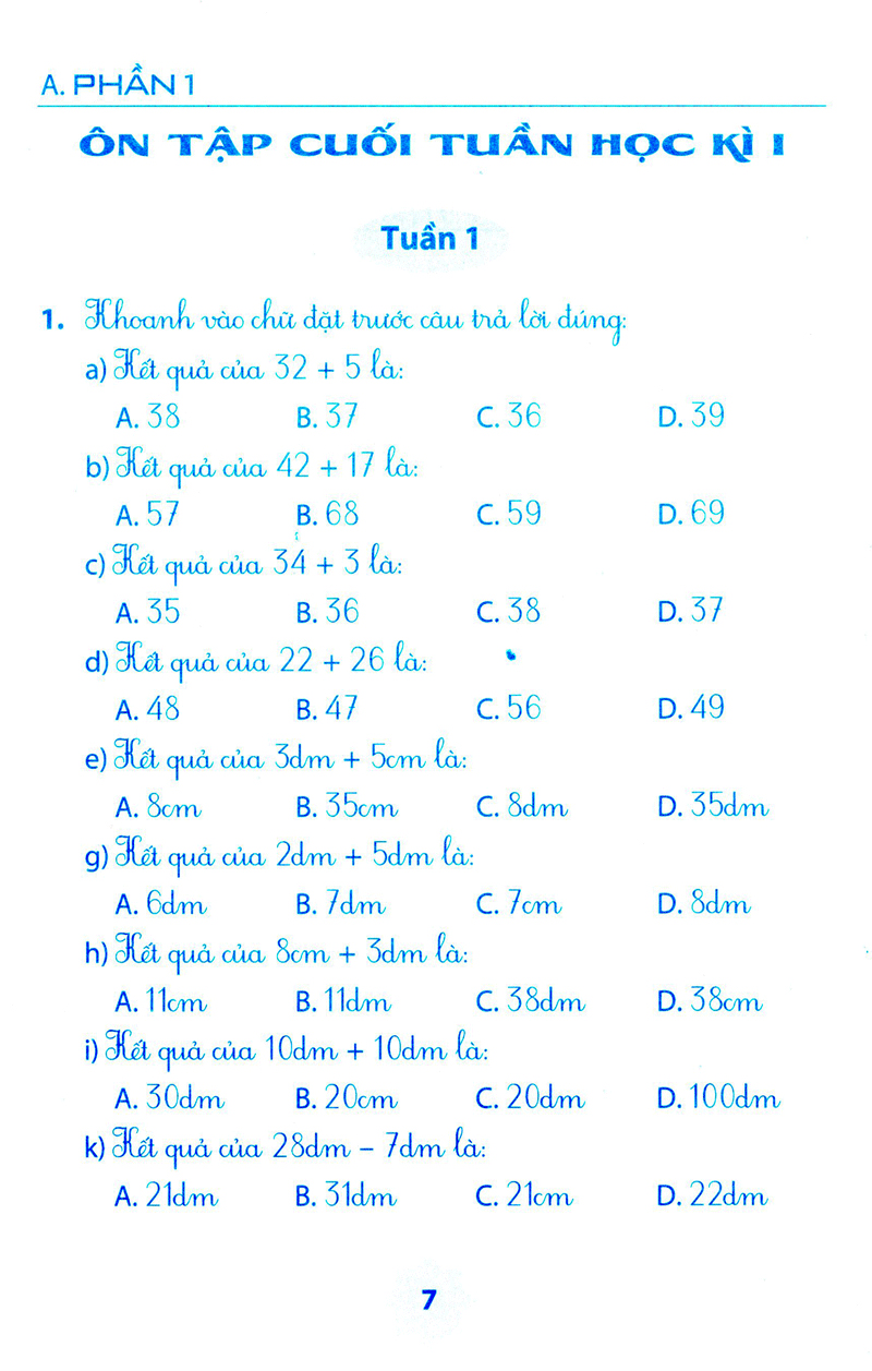 vở bài tập môn toán học kì 1 (lớp 2) - Ảnh 4