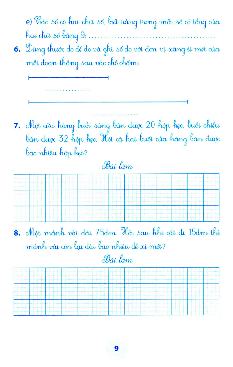 vở bài tập môn toán học kì 1 (lớp 2) - Ảnh 6