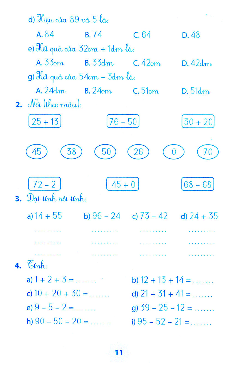 vở bài tập môn toán học kì 1 (lớp 2) - Ảnh 8