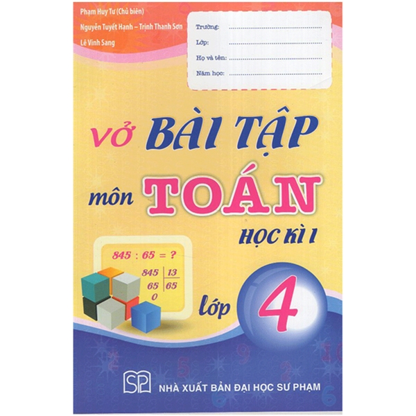 vở bài tập môn toán học kì 1 (lớp 4) - Ảnh 2