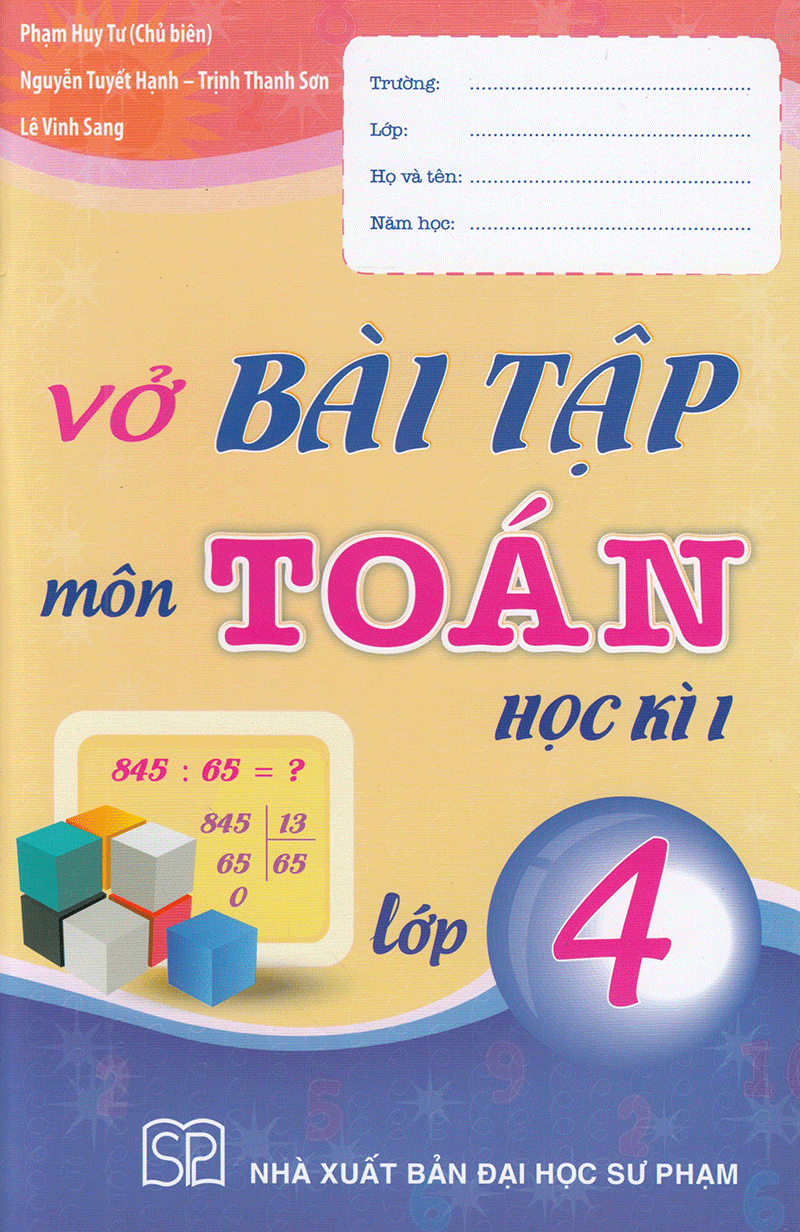 vở bài tập môn toán học kì 1 (lớp 4) - Ảnh 3