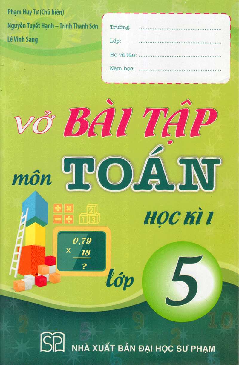 vở bài tập môn toán học kì 1 (lớp 5) - Ảnh 3