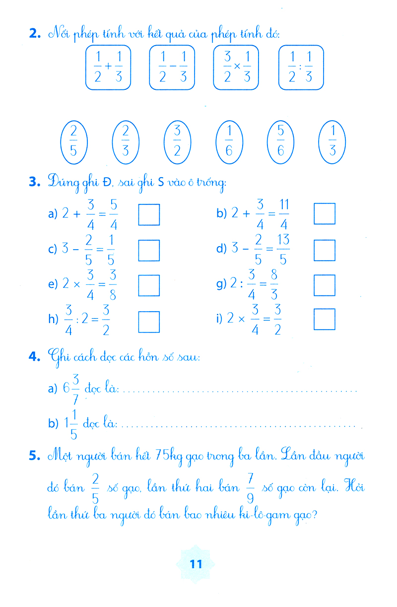 vở bài tập môn toán học kì 1 (lớp 5) - Ảnh 8