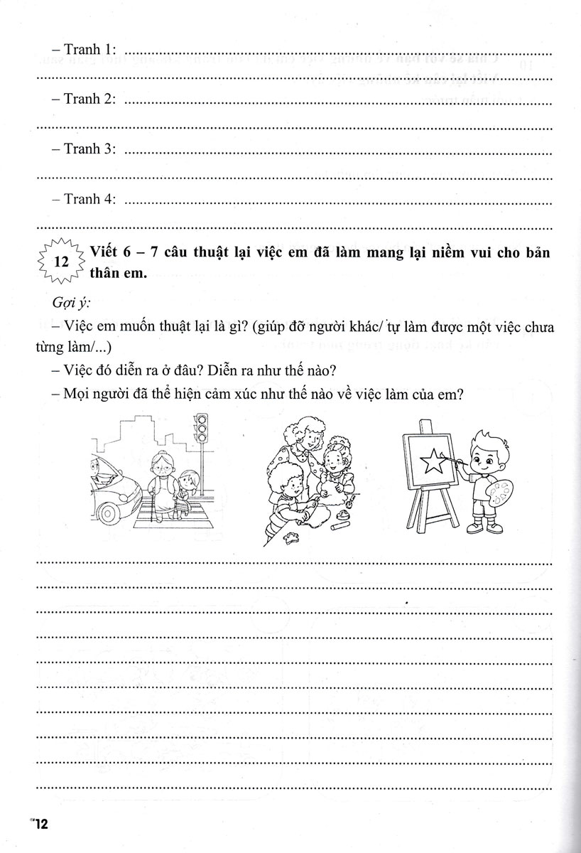 vở bài tập nâng cao tiếng việt 3 - tập 1 (biên soạn theo chương trình giáo dục phổ thông mới - định hướng phát triển năng lực) - Ảnh 12