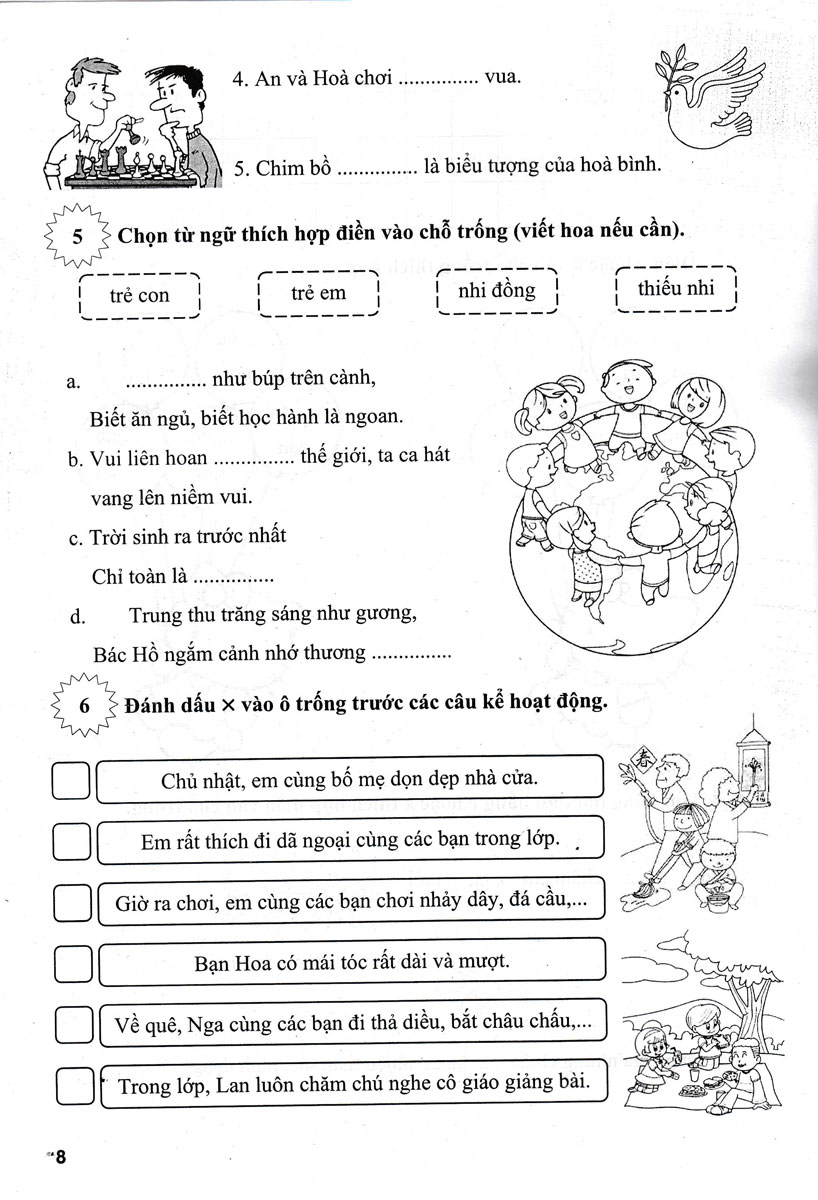 vở bài tập nâng cao tiếng việt 3 - tập 1 (biên soạn theo chương trình giáo dục phổ thông mới - định hướng phát triển năng lực) - Ảnh 8