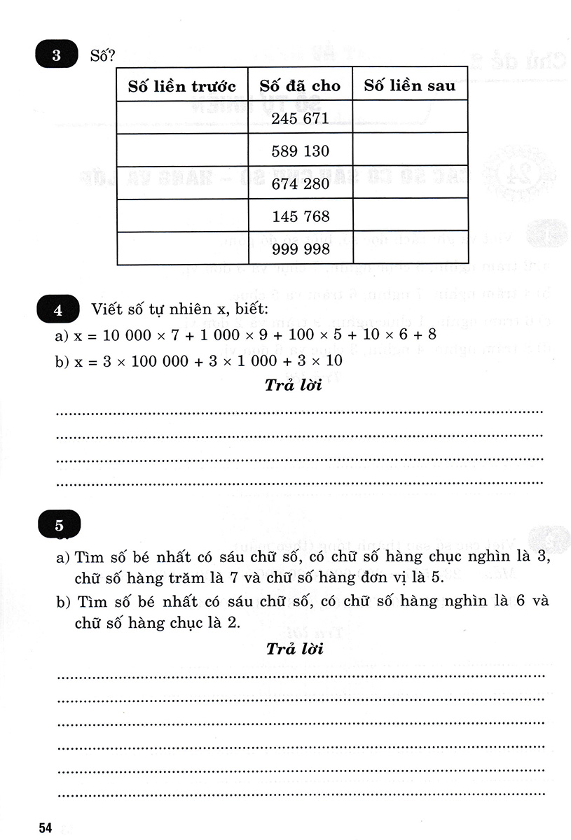 vở bài tập nâng cao toán 4 - tập 1 (bám sát sgk chân trời sáng tạo) - Ảnh 13