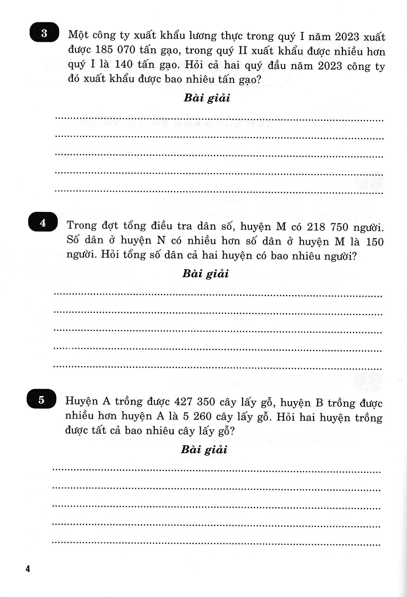 vở bài tập nâng cao toán 4 - tập 2 (bám sát sgk chân trời sáng tạo) - Ảnh 7