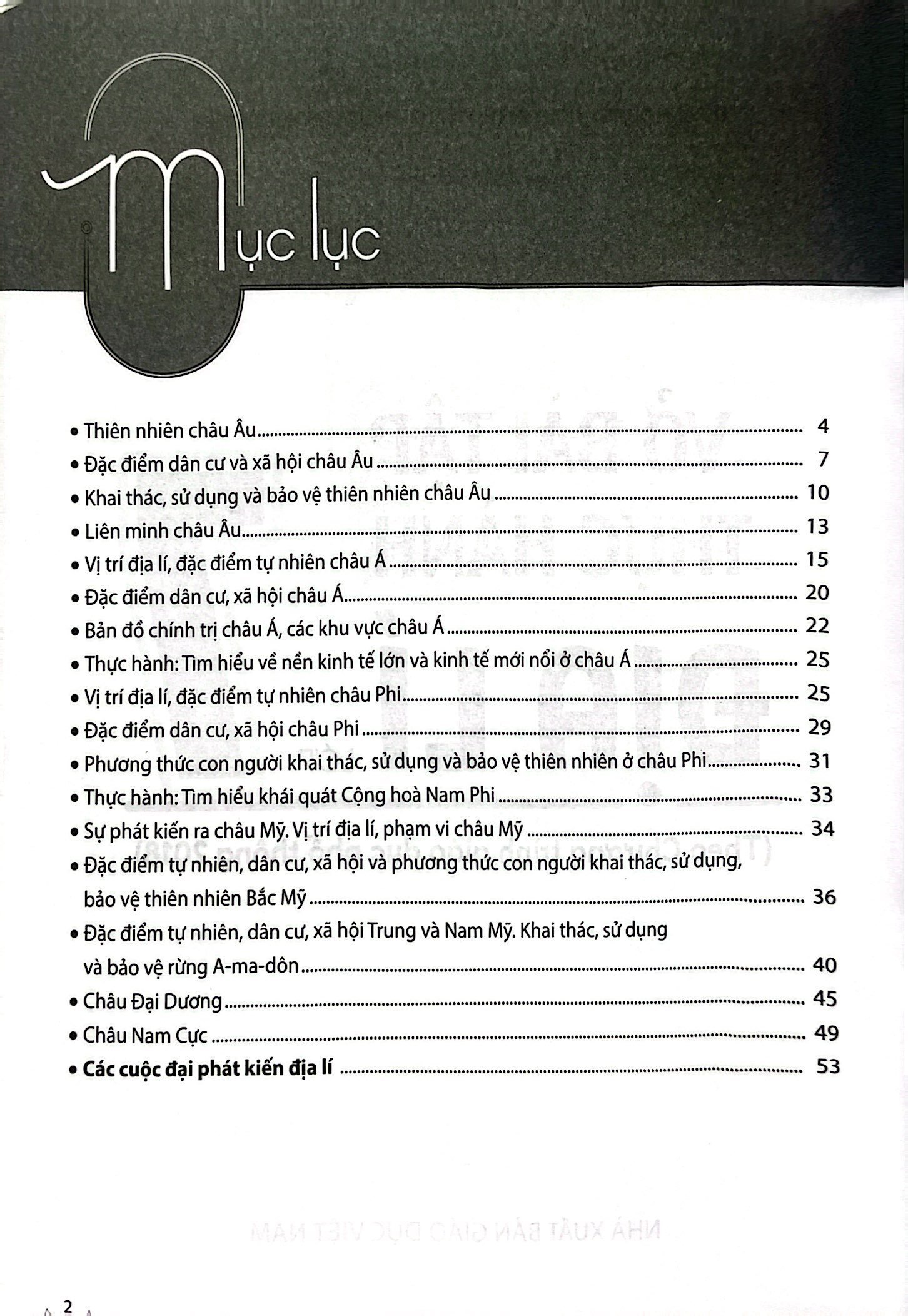 vở bài tập thực hành địa lí lớp 7 (theo chương trình giáo dục phổ thông 2018) - Ảnh 3