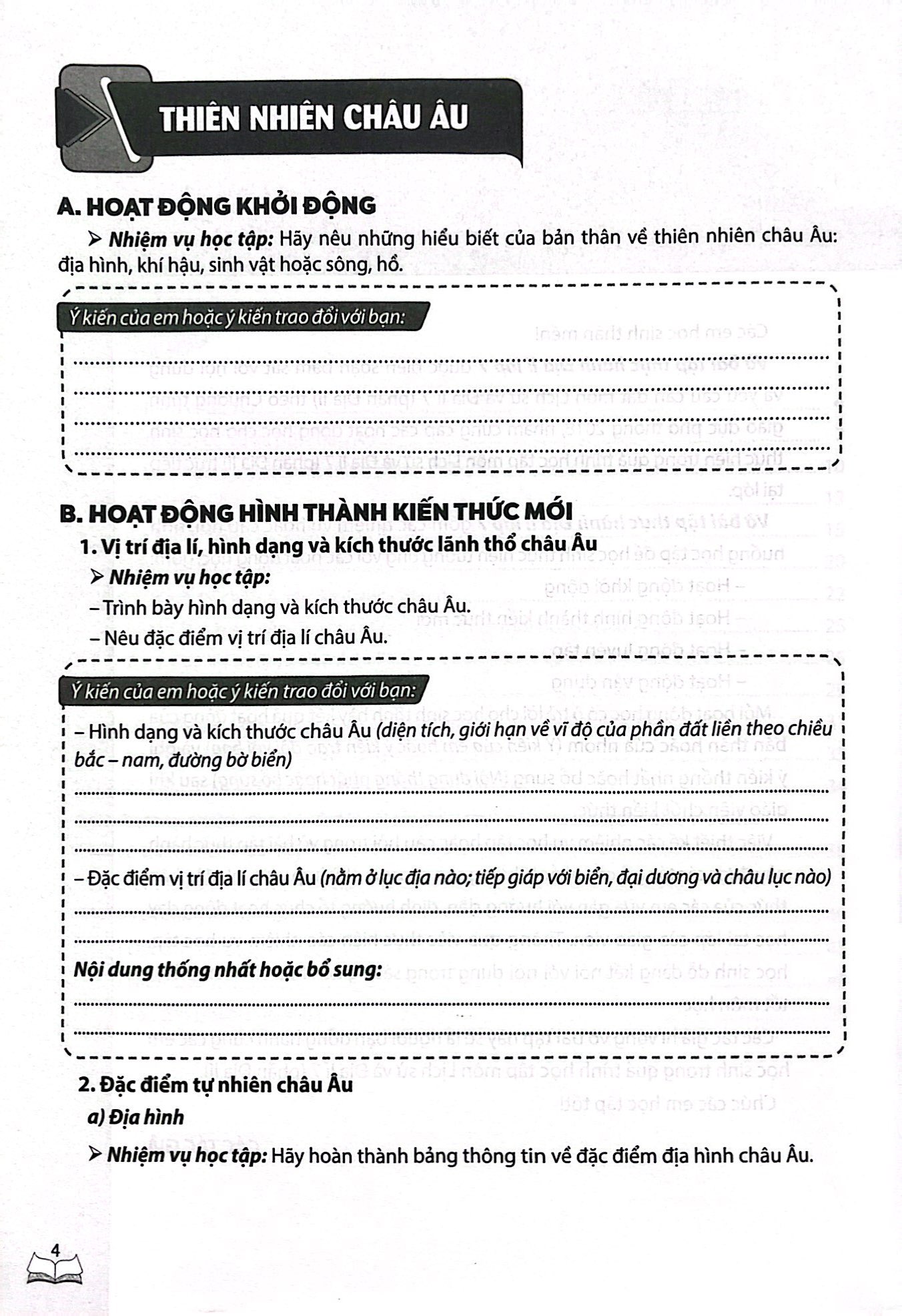 vở bài tập thực hành địa lí lớp 7 (theo chương trình giáo dục phổ thông 2018) - Ảnh 5