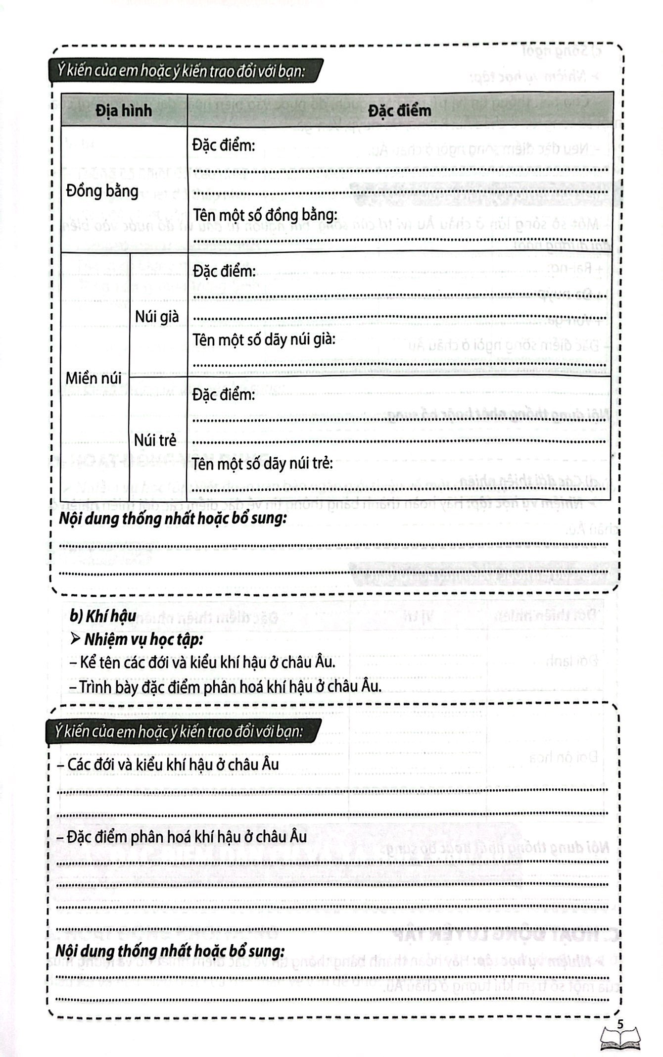 vở bài tập thực hành địa lí lớp 7 (theo chương trình giáo dục phổ thông 2018) - Ảnh 6