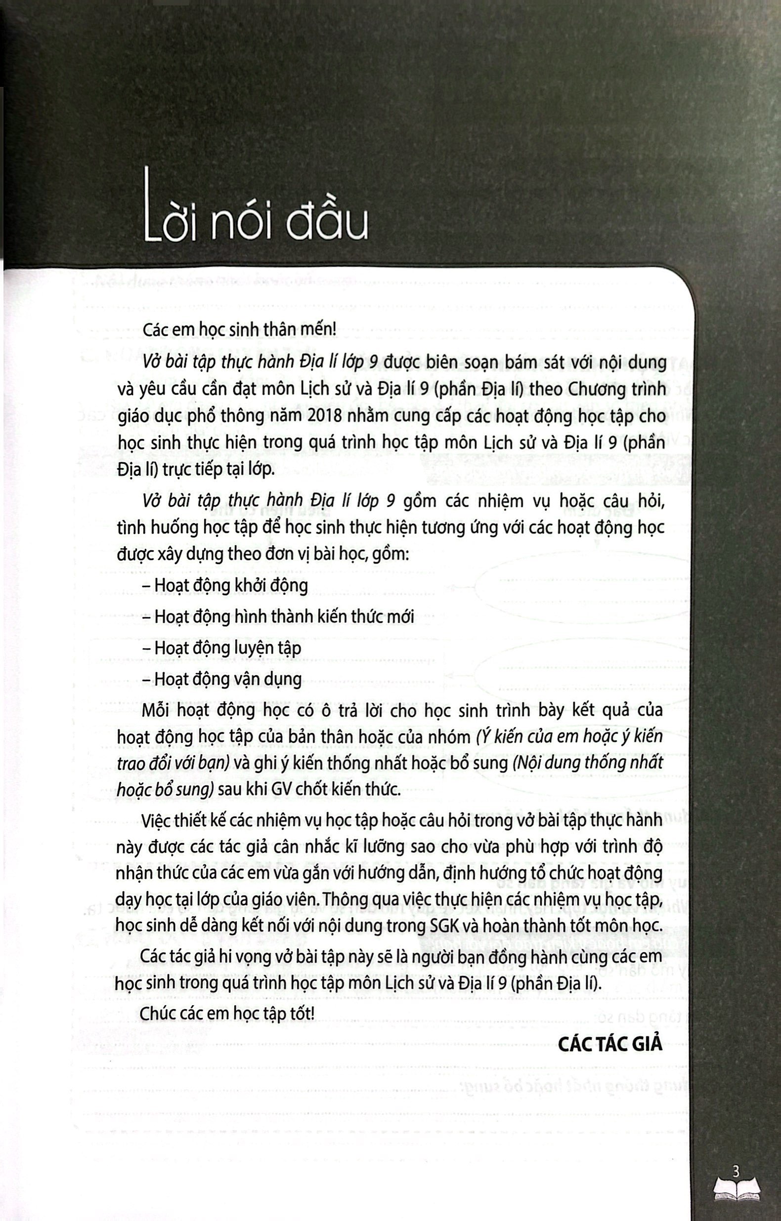 vở bài tập thực hành địa lí lớp 9 (theo chương trình giáo dục phổ thông 2018) - Ảnh 4