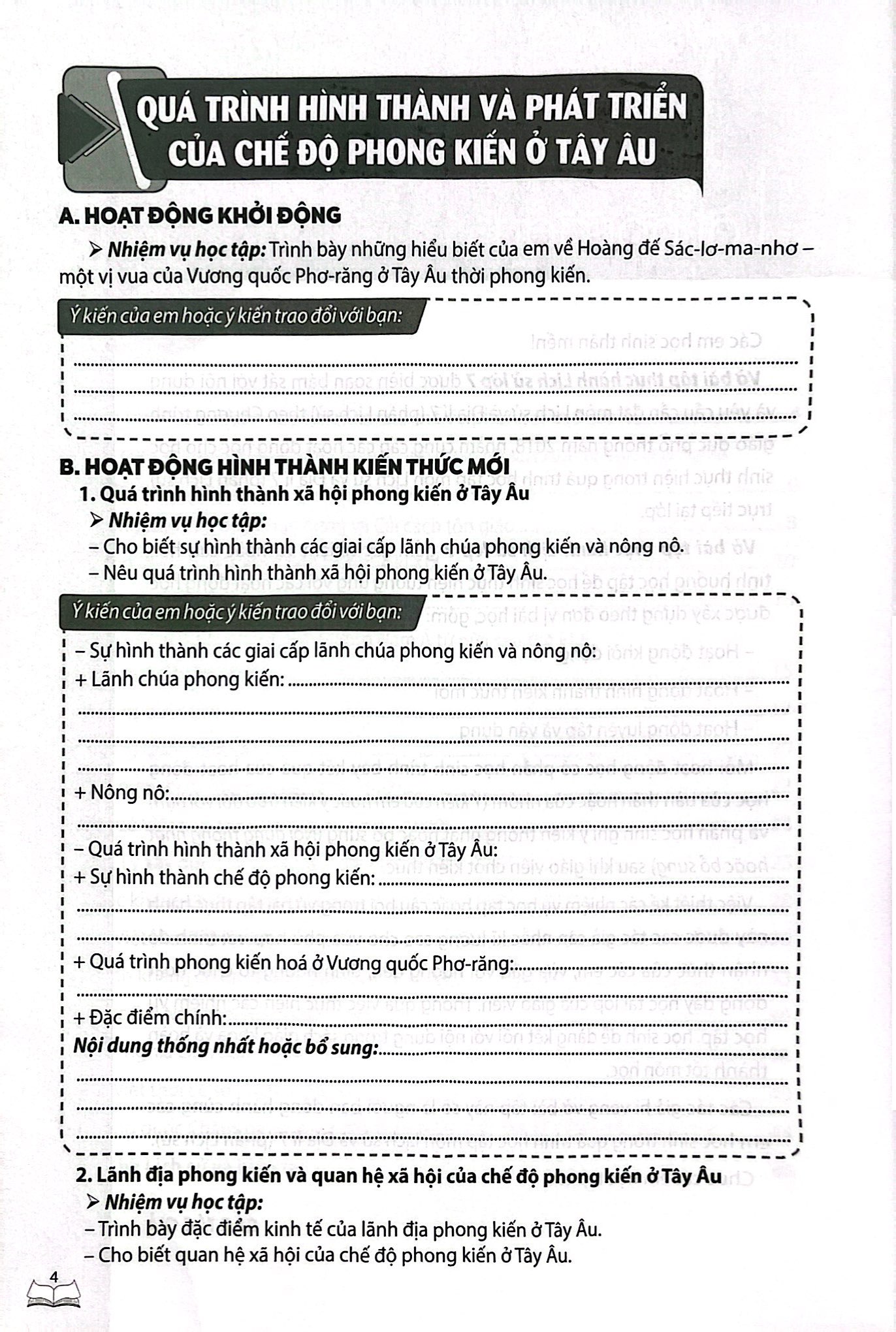 vở bài tập thực hành lịch sử lớp 7 (theo chương trình giáo dục phổ thông 2018) - Ảnh 5