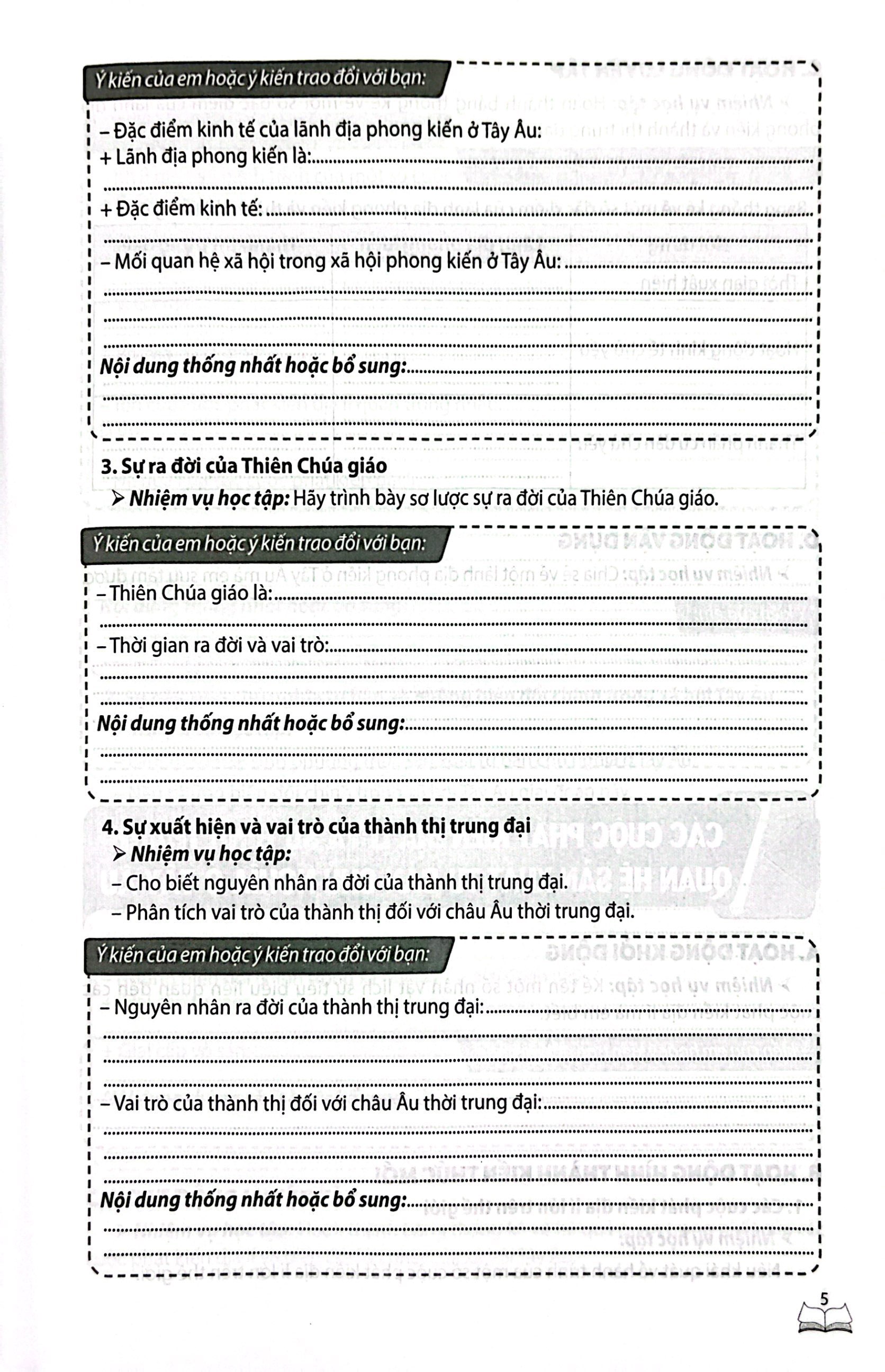 vở bài tập thực hành lịch sử lớp 7 (theo chương trình giáo dục phổ thông 2018) - Ảnh 6