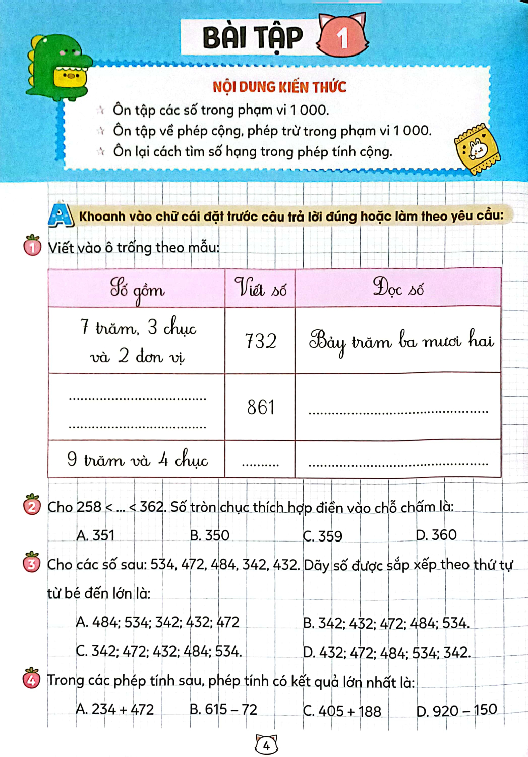 vở bài tập toán tăng cường 3 - tập 1 (theo sách giáo khoa kết nối tri thức với cuộc sống) - Ảnh 6