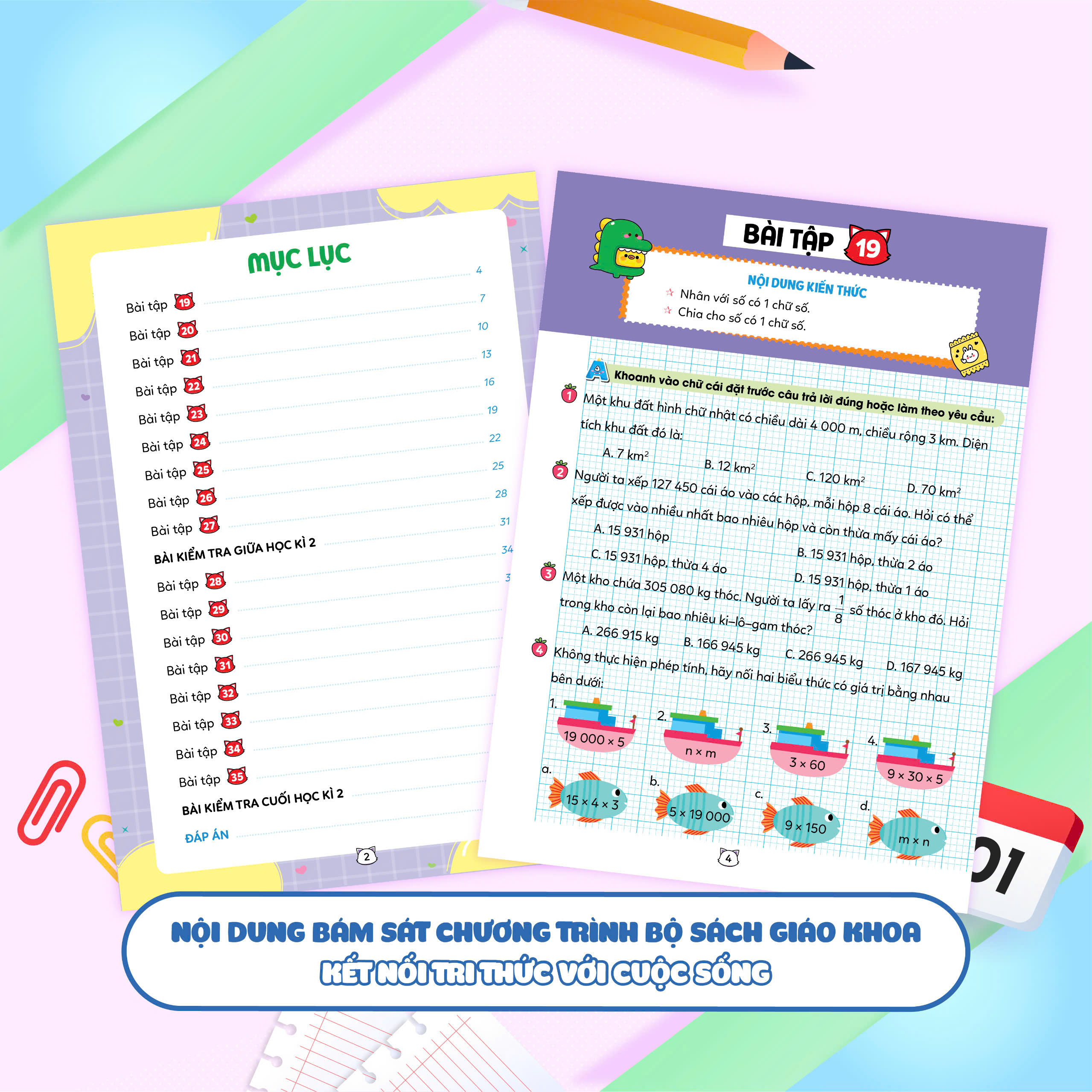 vở bài tập toán tăng cường lớp 4 - tập 2 (theo sách giáo khoa kết nối tri thức với cuộc sống) - Ảnh 8