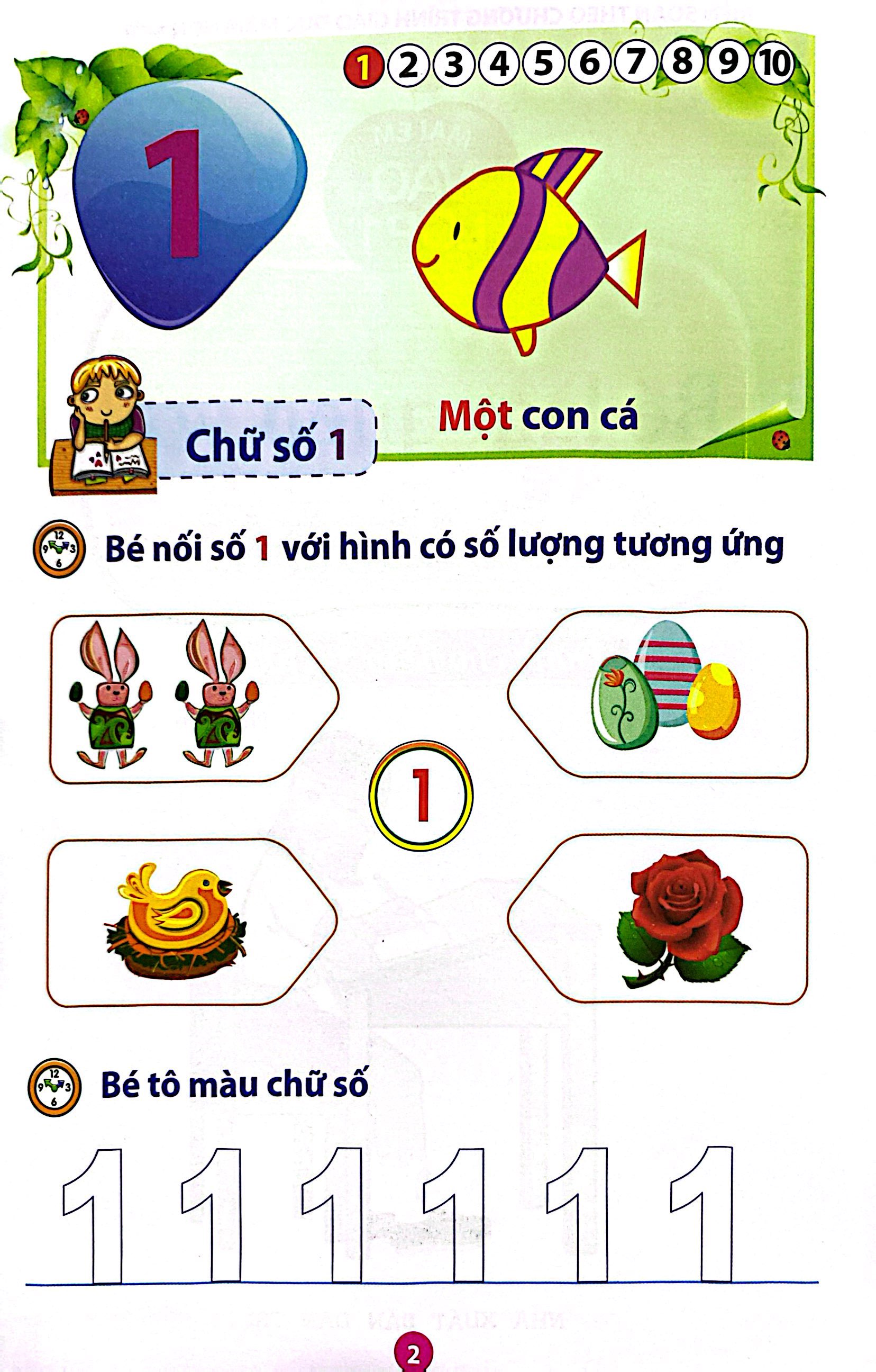 vở bé làm quen với chữ số (dành cho bé từ 5 - 6 tuổi) (tái bản) - Ảnh 3