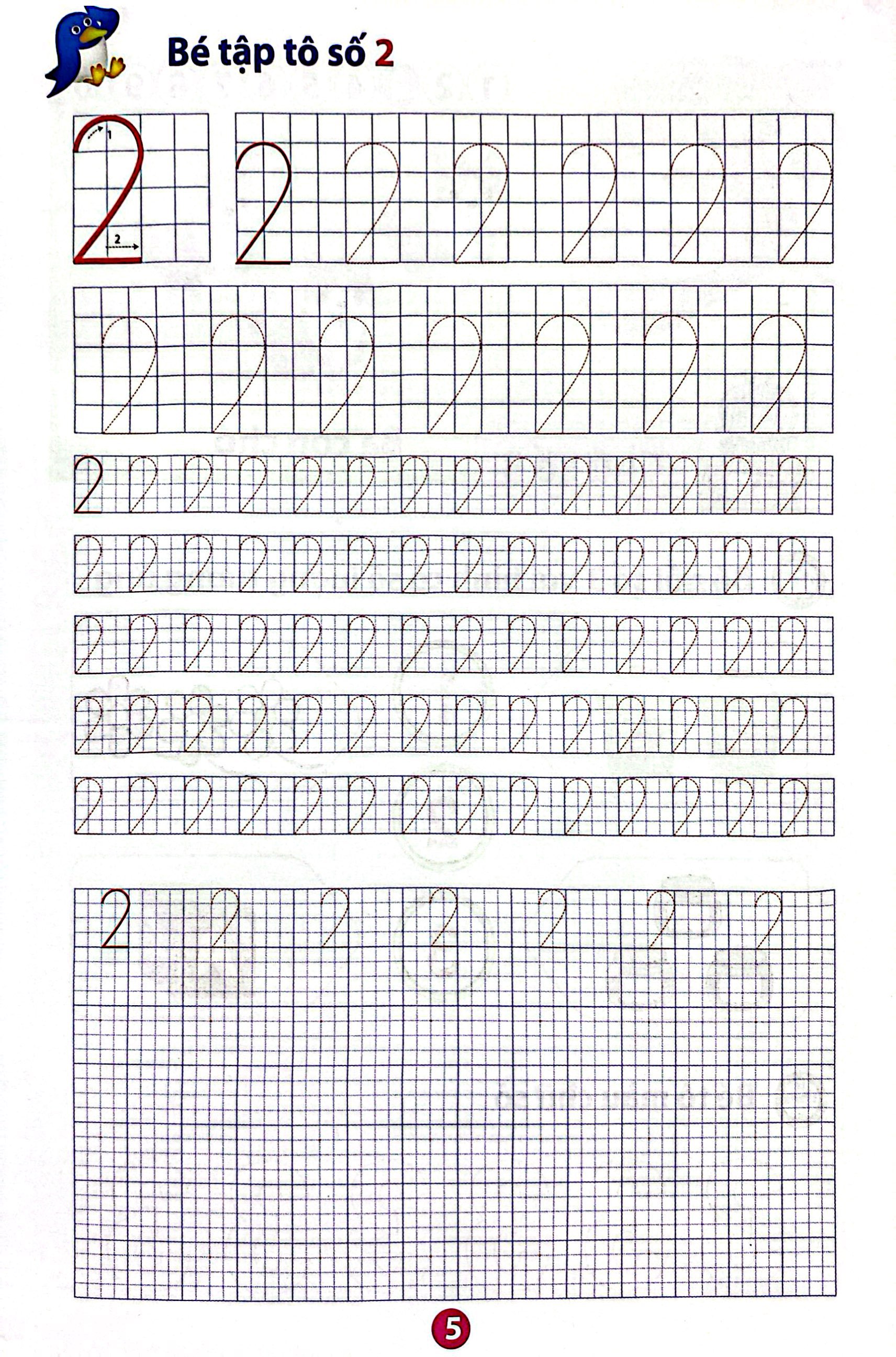 vở bé làm quen với chữ số (dành cho bé từ 5 - 6 tuổi) (tái bản) - Ảnh 6