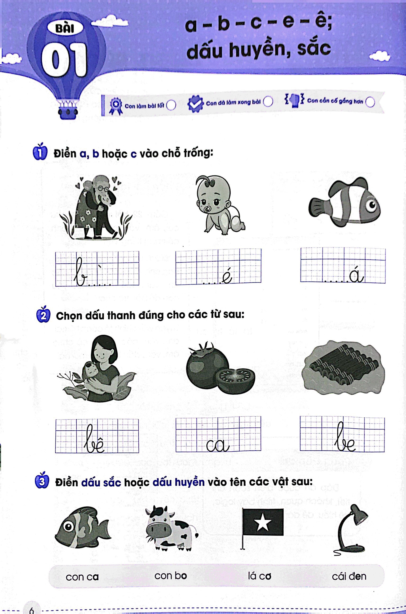 vở luyện viết chính tả lớp 1 - âm-vần-dấu thanh - Ảnh 7