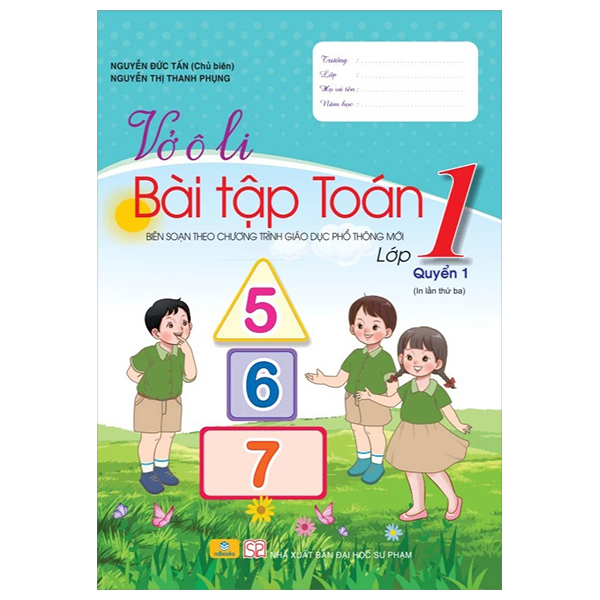 vở ô li bài tập toán 1 - quyển 1