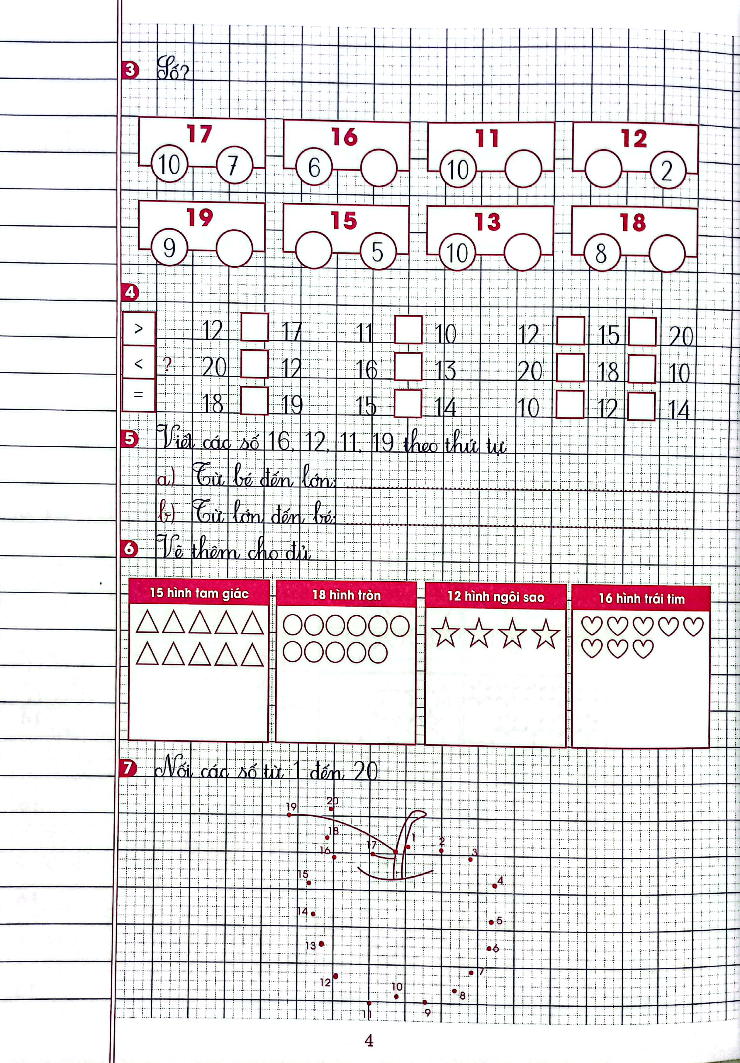 vở ô li bài tập toán 1 - tập 2 (chân trời sáng tạo) - Ảnh 4