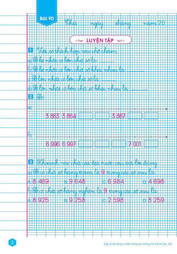 vở ô li bài tập toán 3 - quyển 2 (theo chương trình gdpt mới) - Ảnh 4
