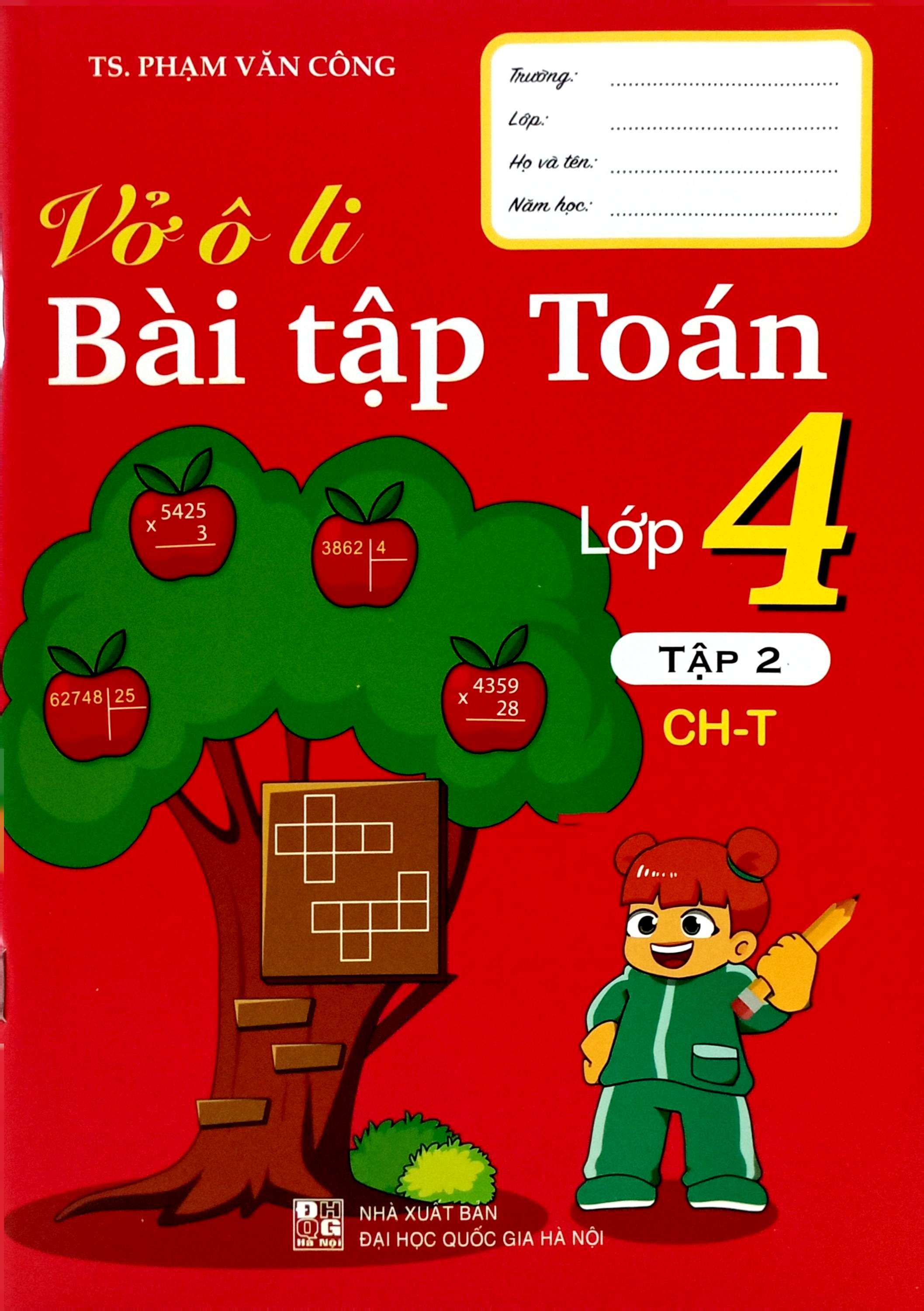 vở ô li bài tập toán lớp 4 - tập 2 - Ảnh 2