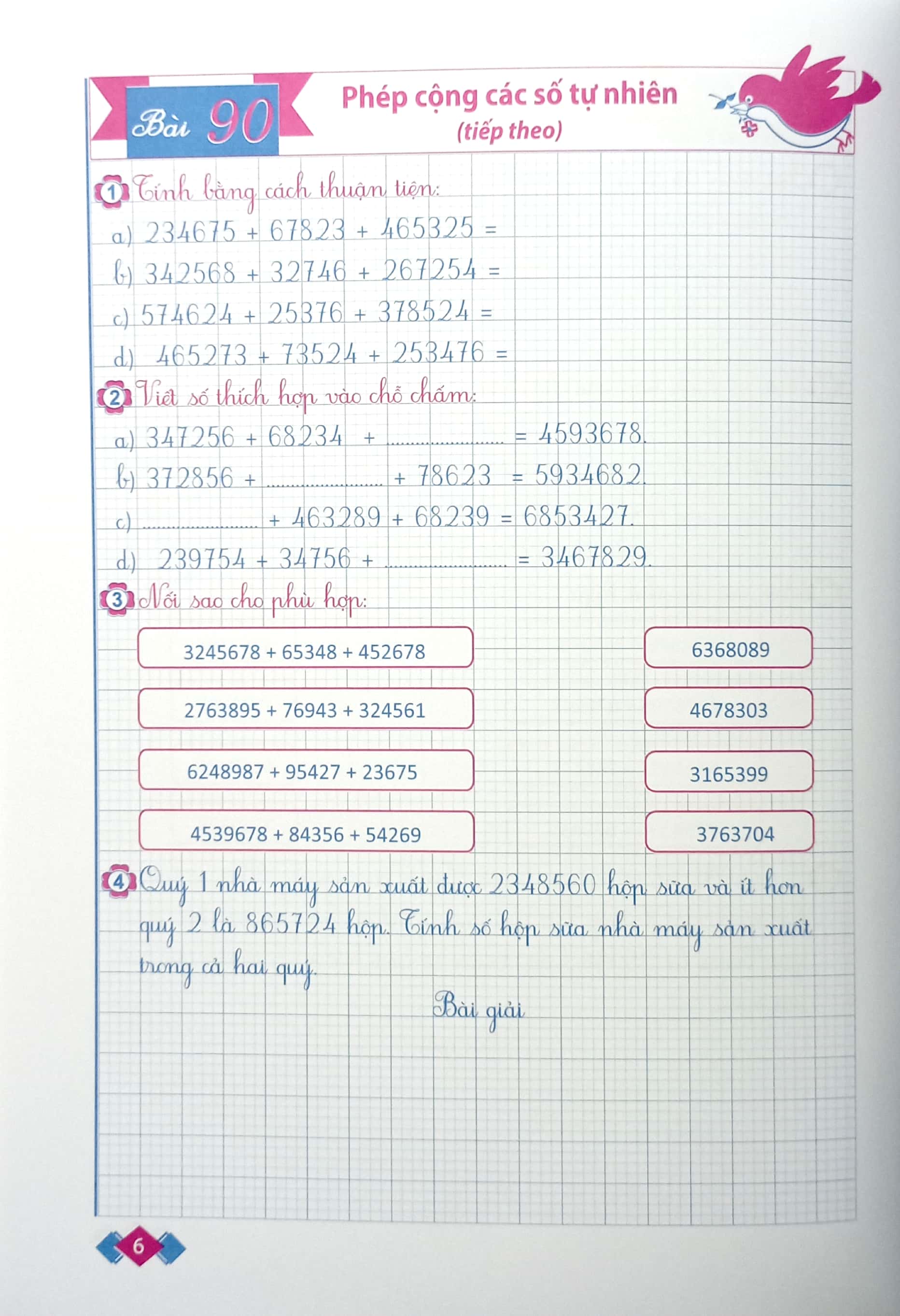 vở ô li bài tập toán lớp 4 - tập 2 - Ảnh 5