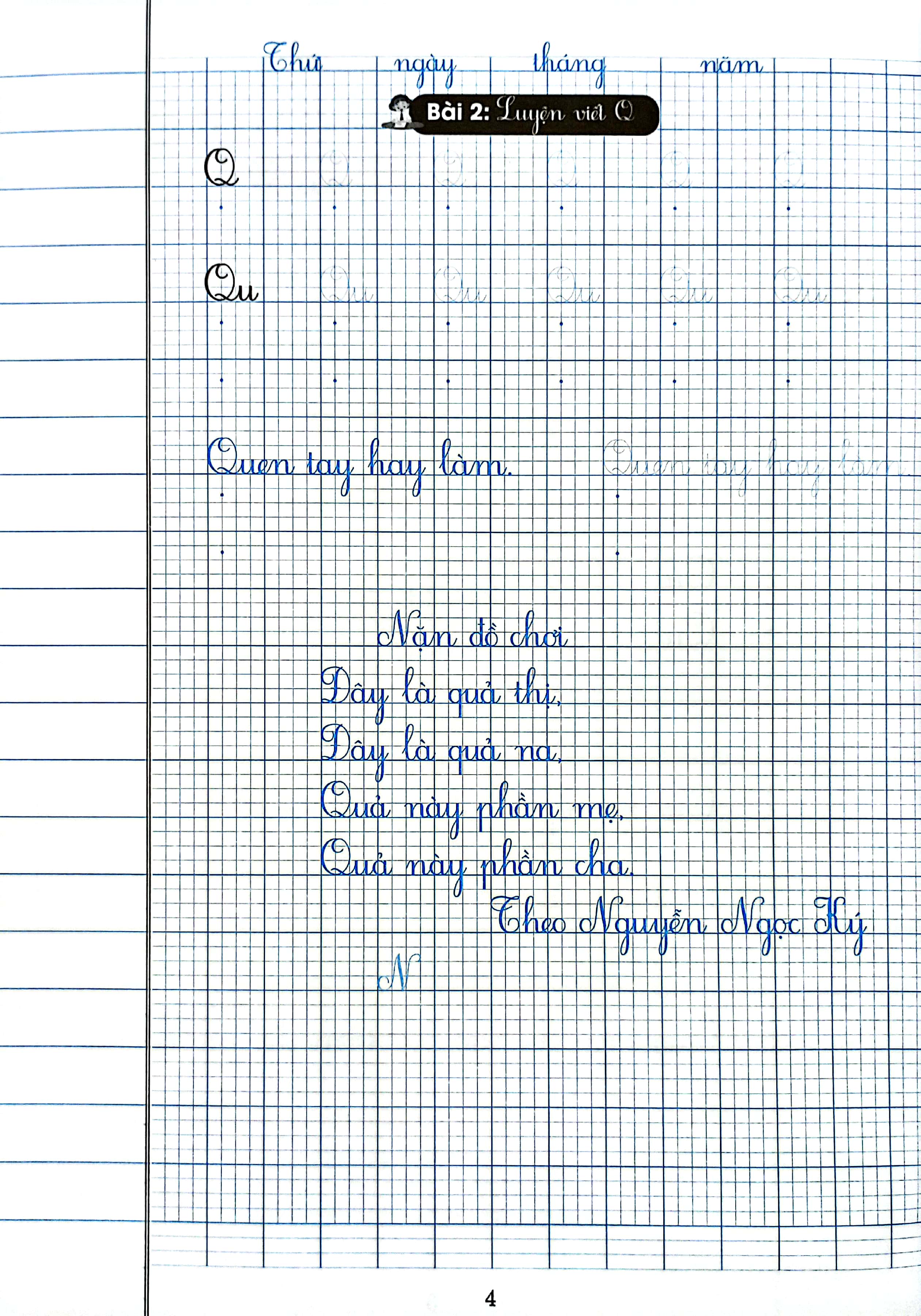 vở ô li có chữ viết mẫu 2 - quyển 2 (chân trời sáng tạo) - Ảnh 4