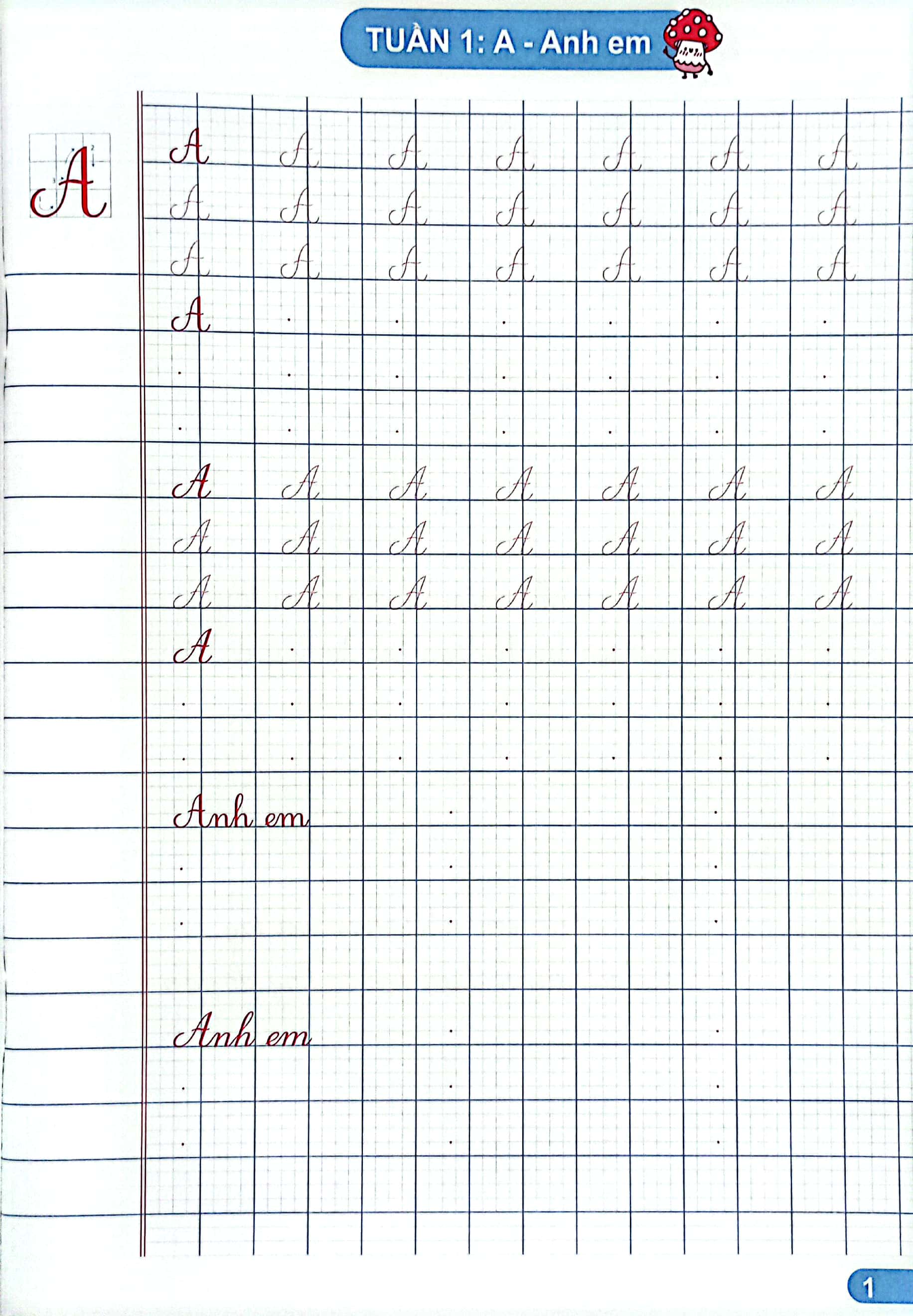 vở ô li viết chữ mẫu 2 - tập 1 (chân trời) - Ảnh 3