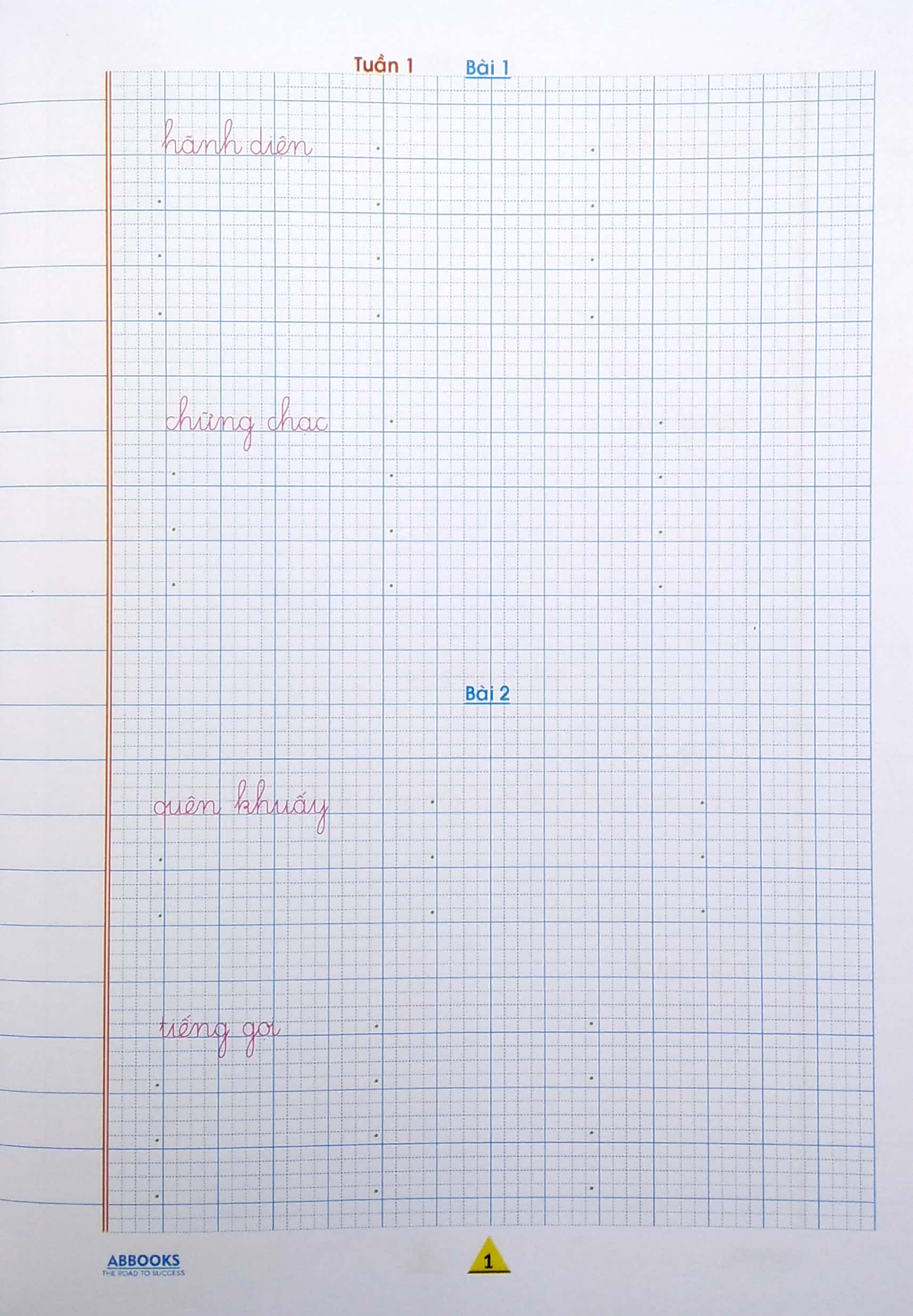 vở ô ly tập viết 1 - mẫu chữ nhỏ 1 ô ly - Ảnh 3