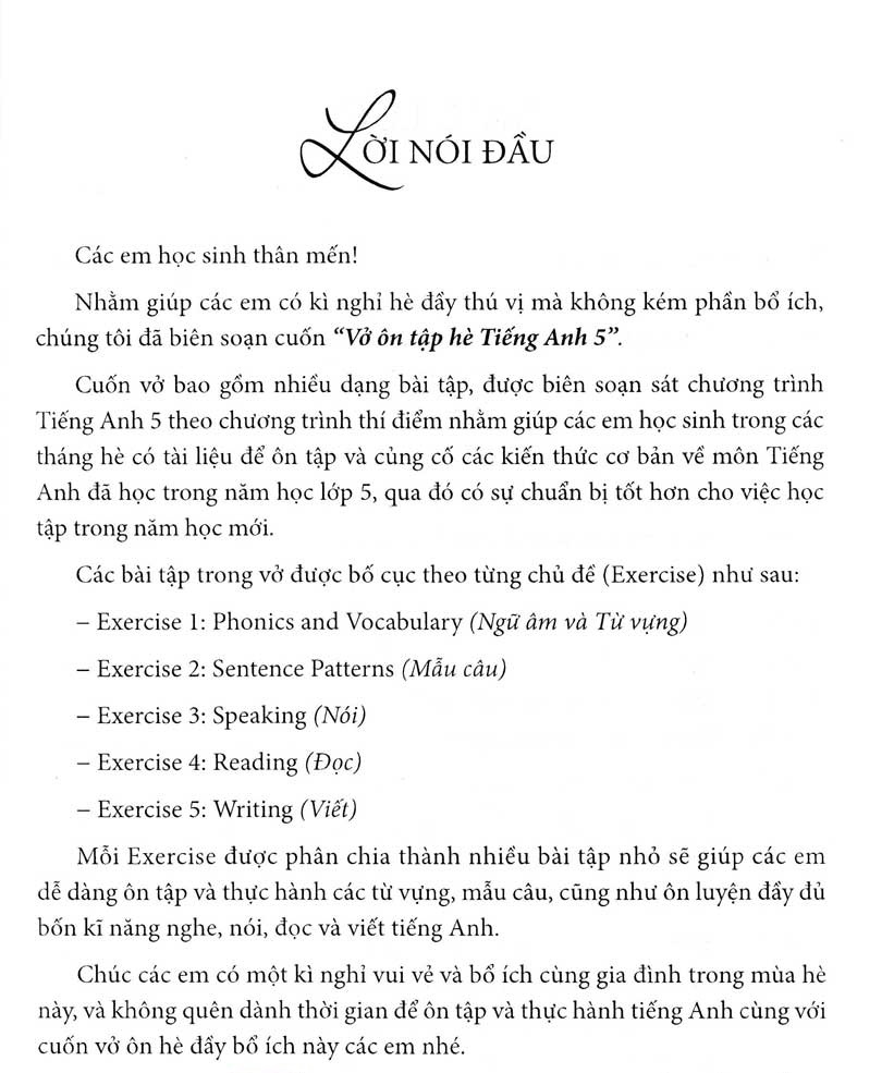 vở ôn tập hè tiếng anh 5 - Ảnh 4