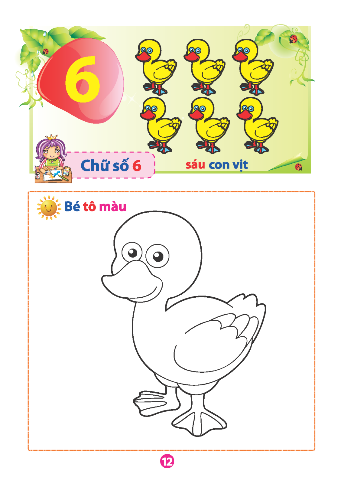 vở tập tô chữ số (dành cho bé từ 5 - 6 tuổi) (tái bản) - Ảnh 13