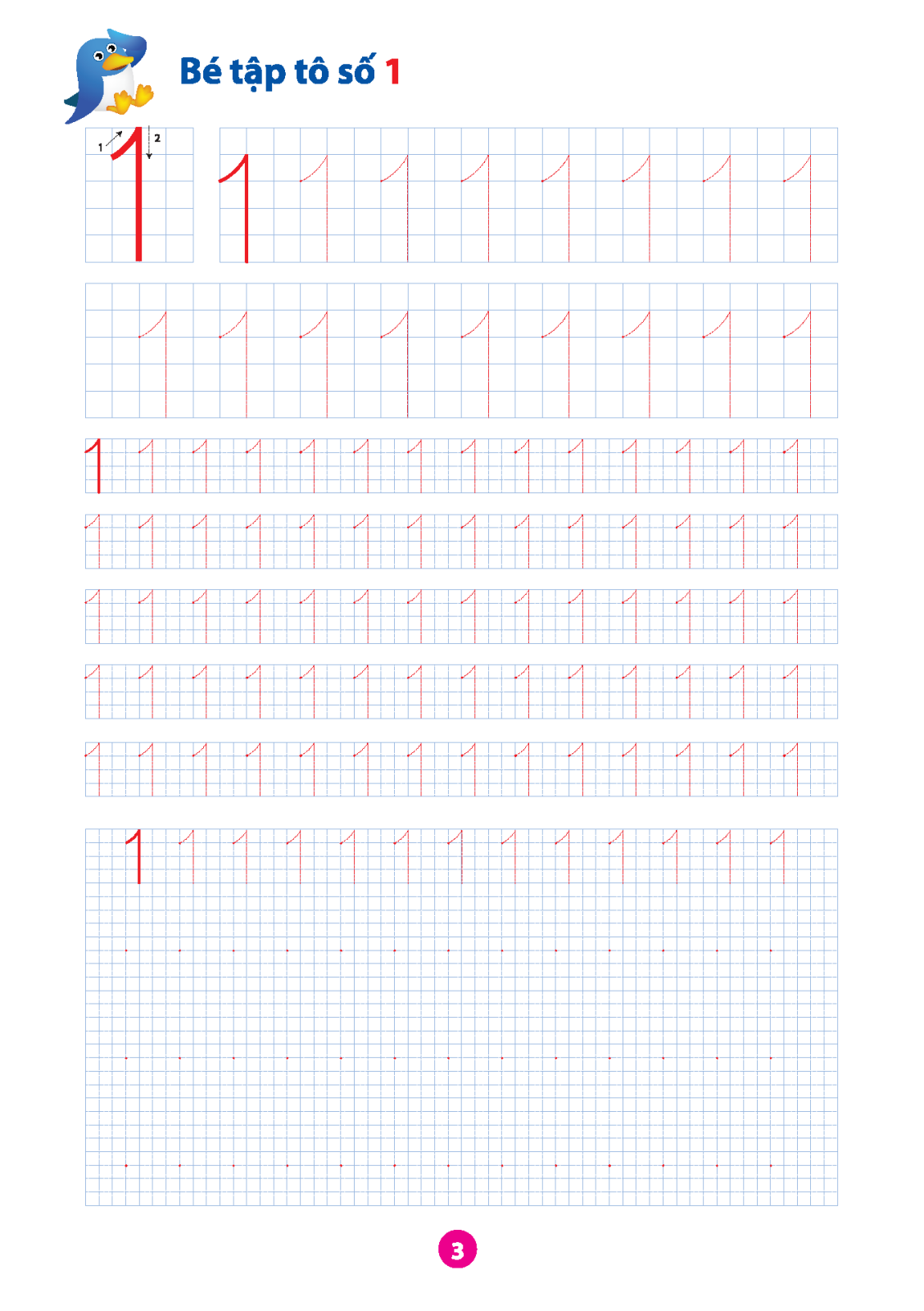 vở tập tô chữ số (dành cho bé từ 5 - 6 tuổi) (tái bản) - Ảnh 4