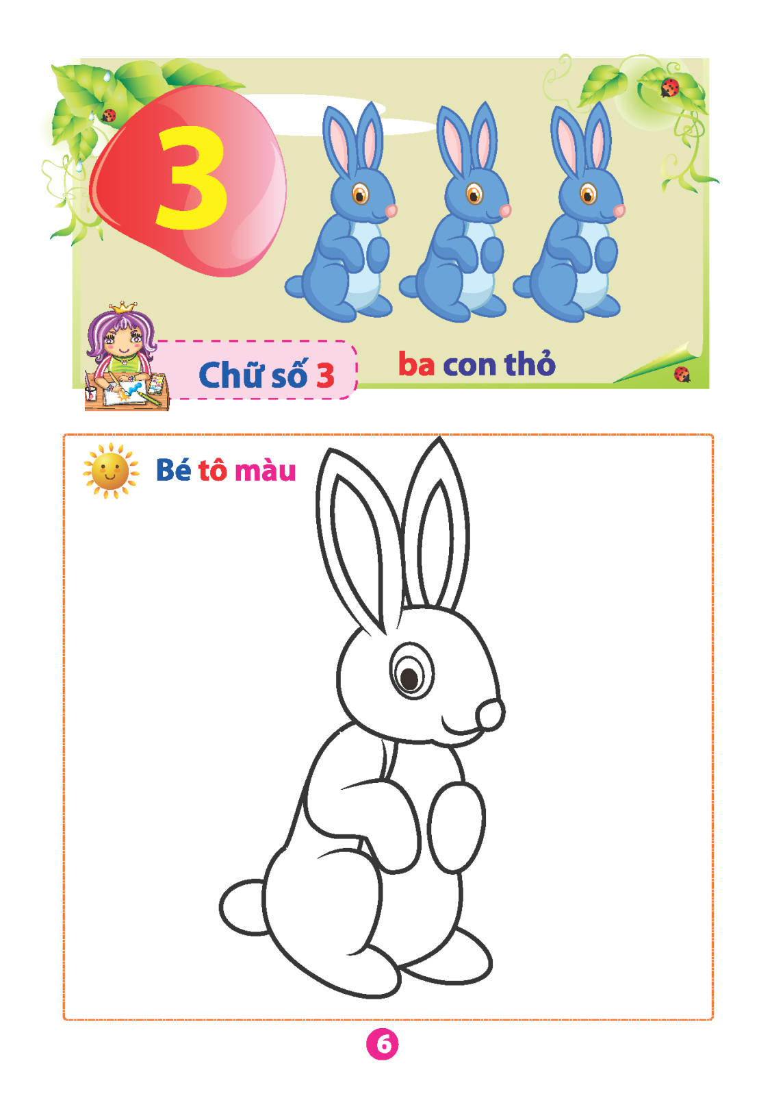 vở tập tô chữ số (dành cho bé từ 5 - 6 tuổi) (tái bản) - Ảnh 7