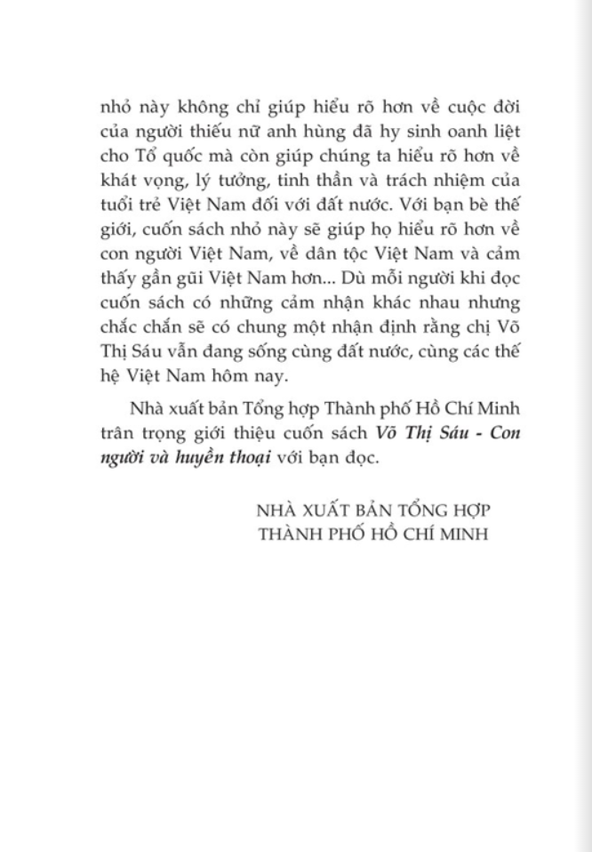 Võ Thị Sáu - Con Người Và Huyền Thoại (Tái Bản 2025) - Ảnh 7