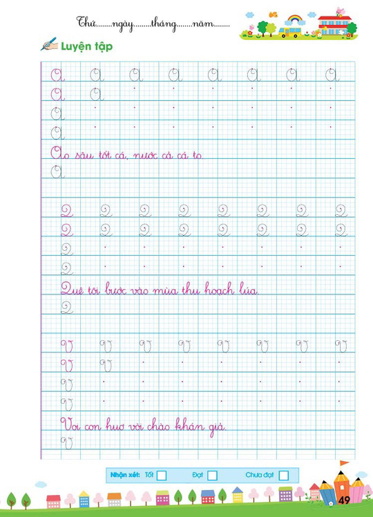 vở thực hành luyện viết chữ thường - chữ hoa - Ảnh 7