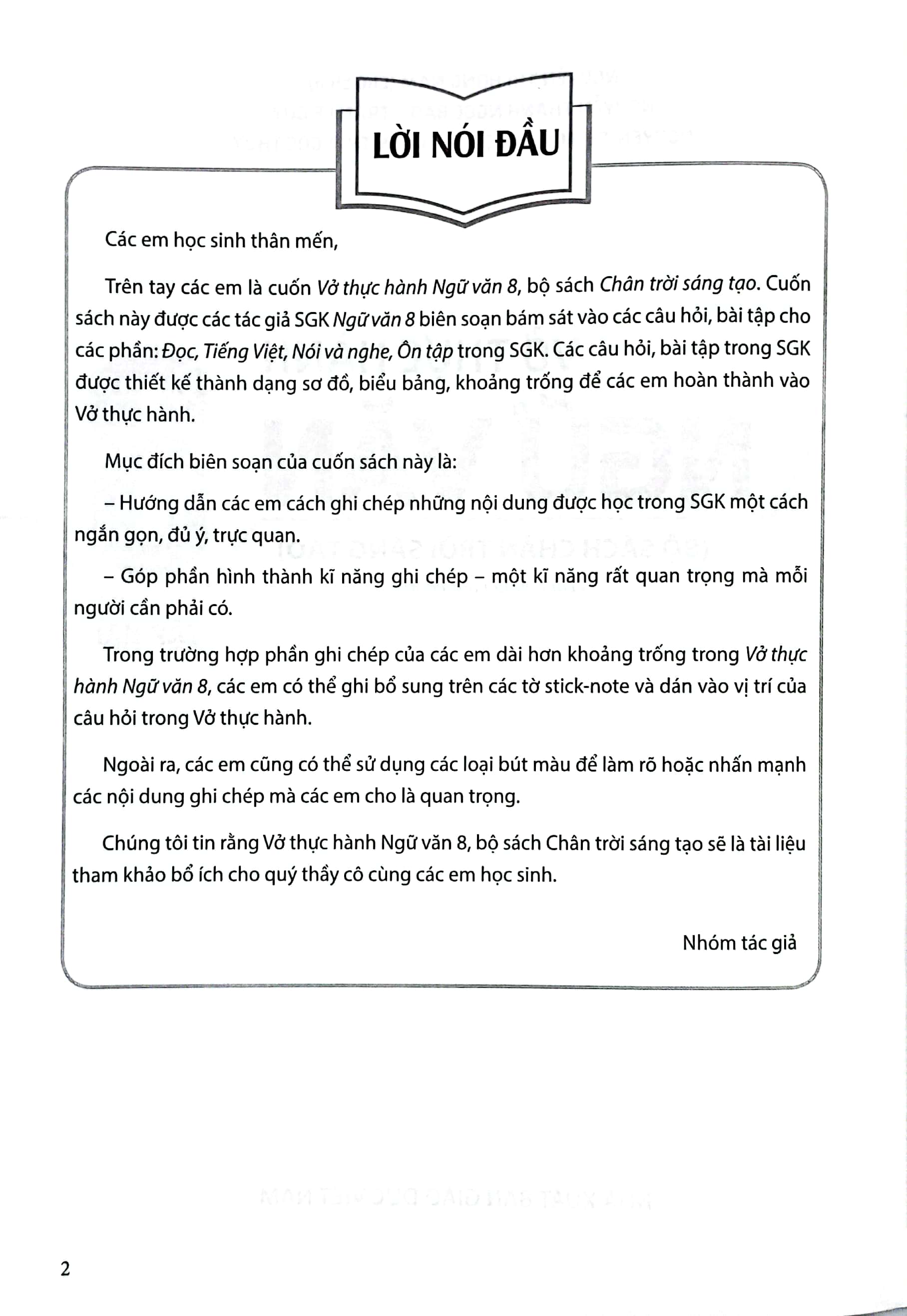 vở thực hành ngữ văn 8 - tập 2 (chân trời) - Ảnh 3