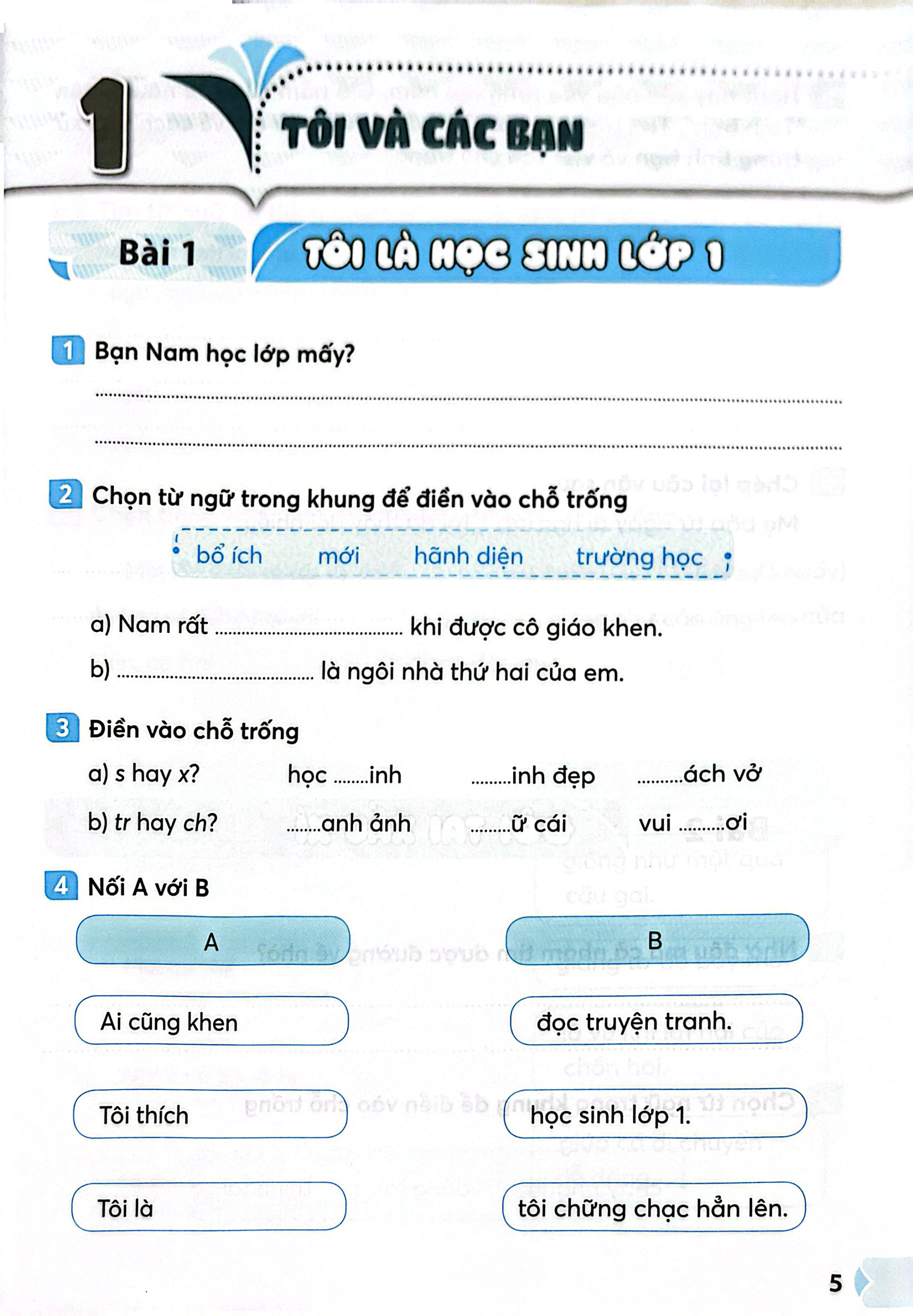 Vở Thực Hành Tiếng Việt 1 - Tập 2 (Kết Nối) (Chuẩn) - Ảnh 4