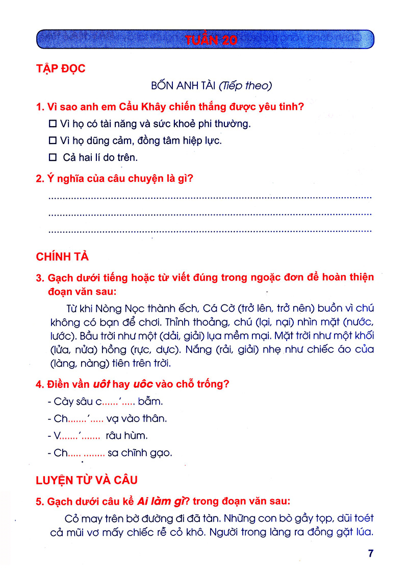 vở thực hành tiếng việt lớp 4 tập 2 - Ảnh 7