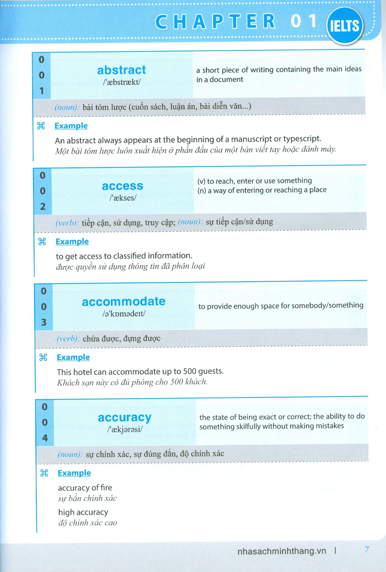 vocabulary for ielts - từ vựng luyện thi ielts (tái bản 2020) - Ảnh 7