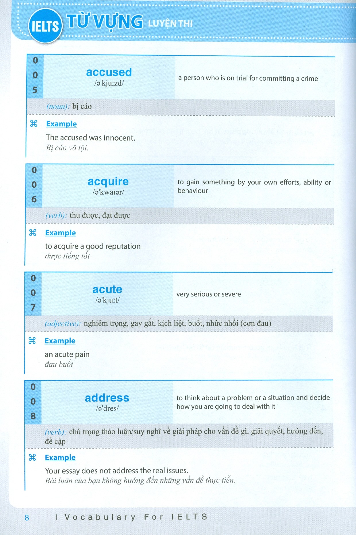vocabulary for ielts - từ vựng luyện thi ielts (tái bản 2020) - Ảnh 8