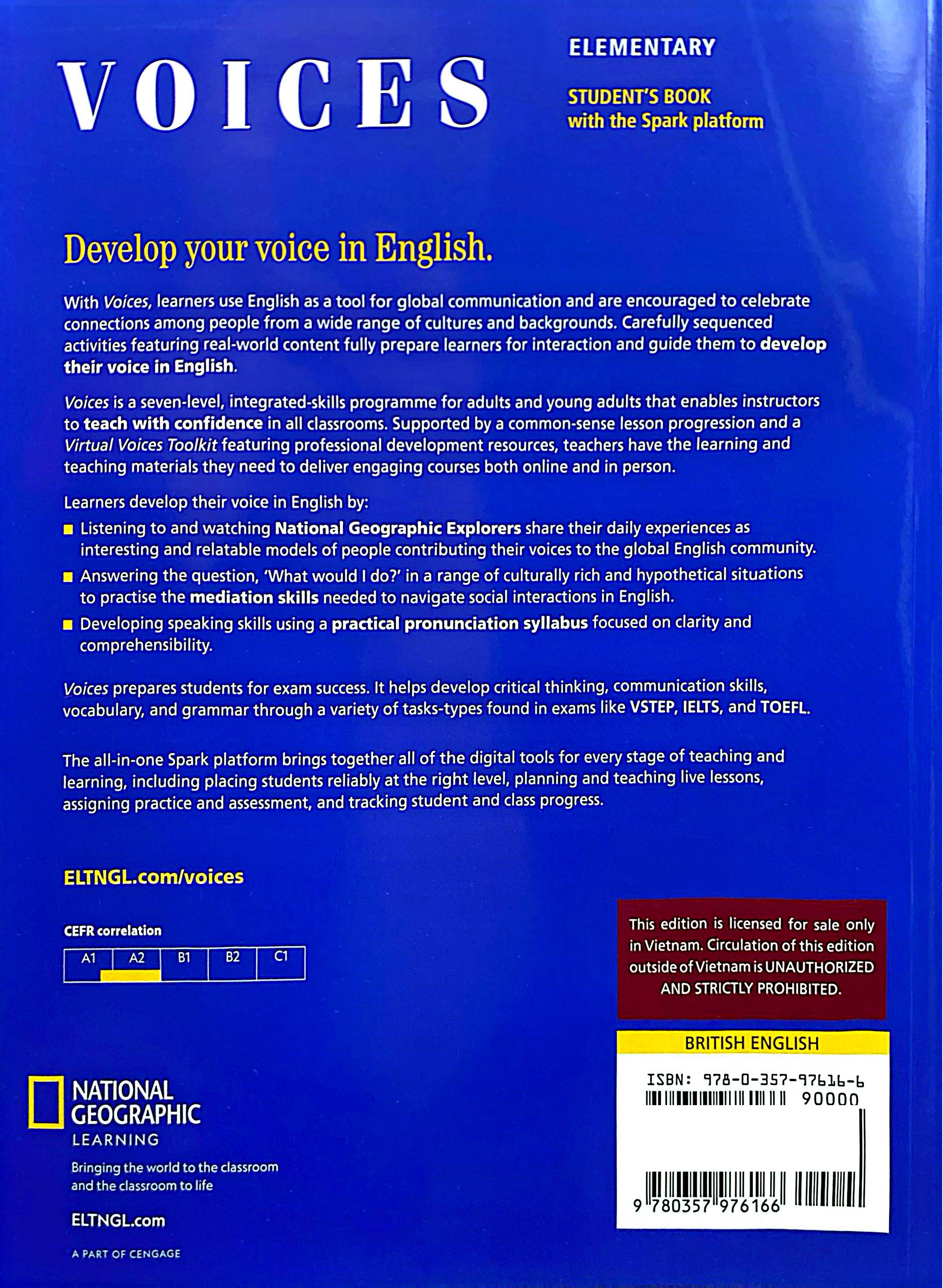 Voices Elementary A2: Student's Book BRE + OLP/EBK CSTM (Vietnam Edition) - Ảnh 8